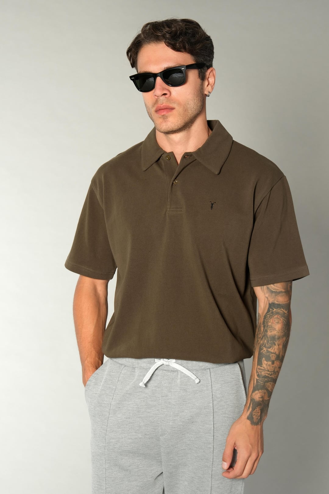 Haki Polo Yaka Tshirt