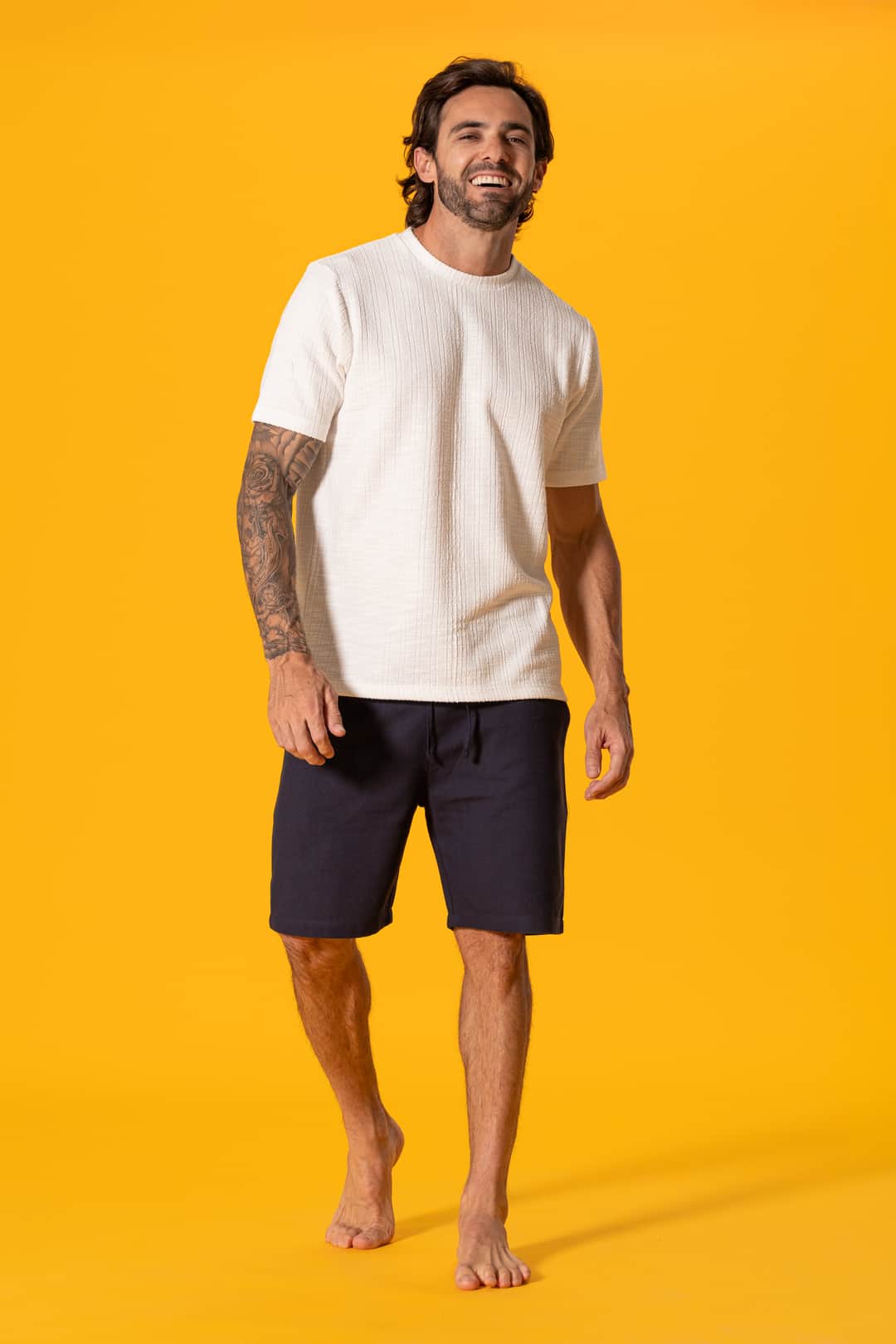 Beyaz Dokulu Tshirt