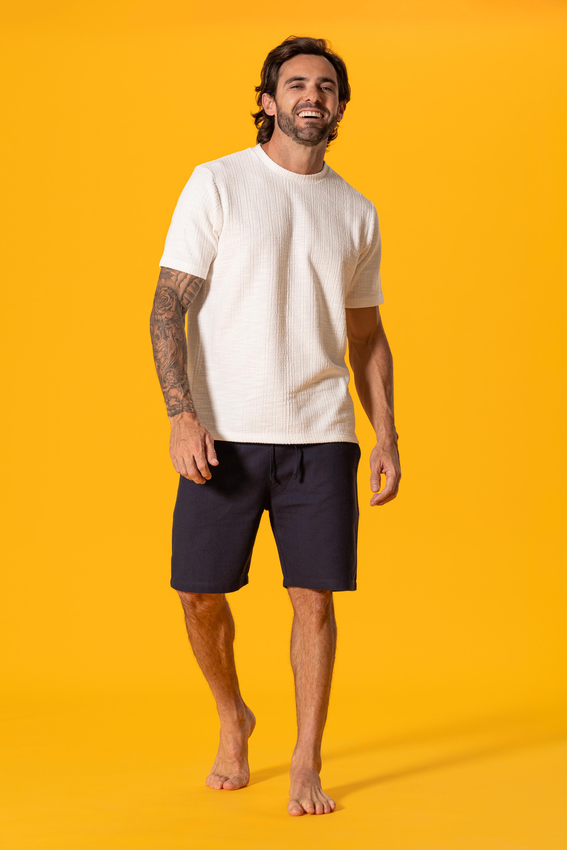 Beyaz Dokulu Tshirt