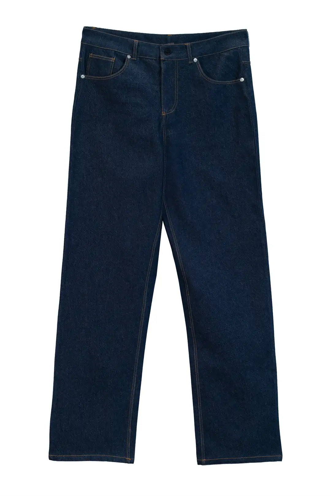 Erkek Lacivert Denim Pantolon