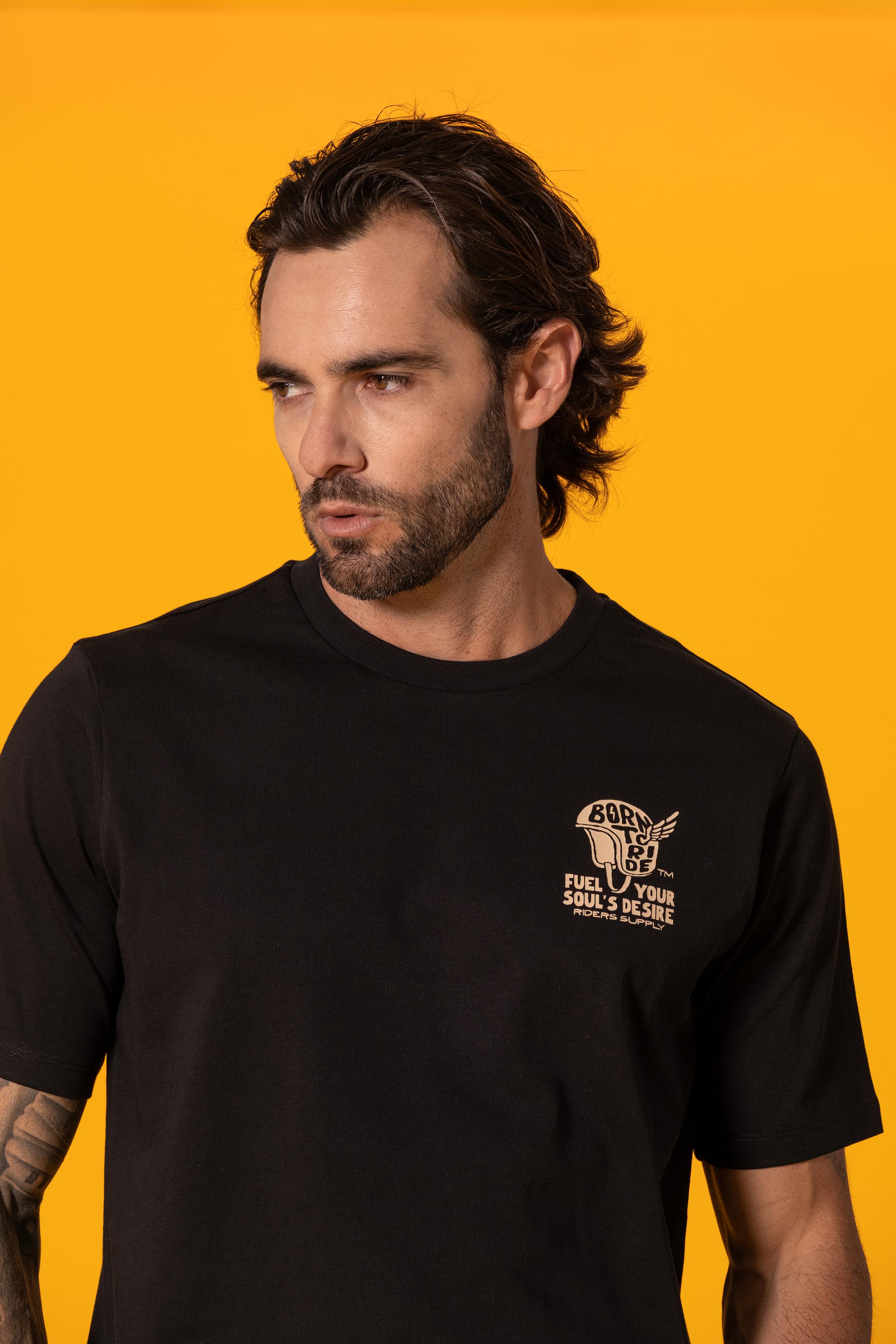 Minimal Kask Baskılı Regular Tişört
