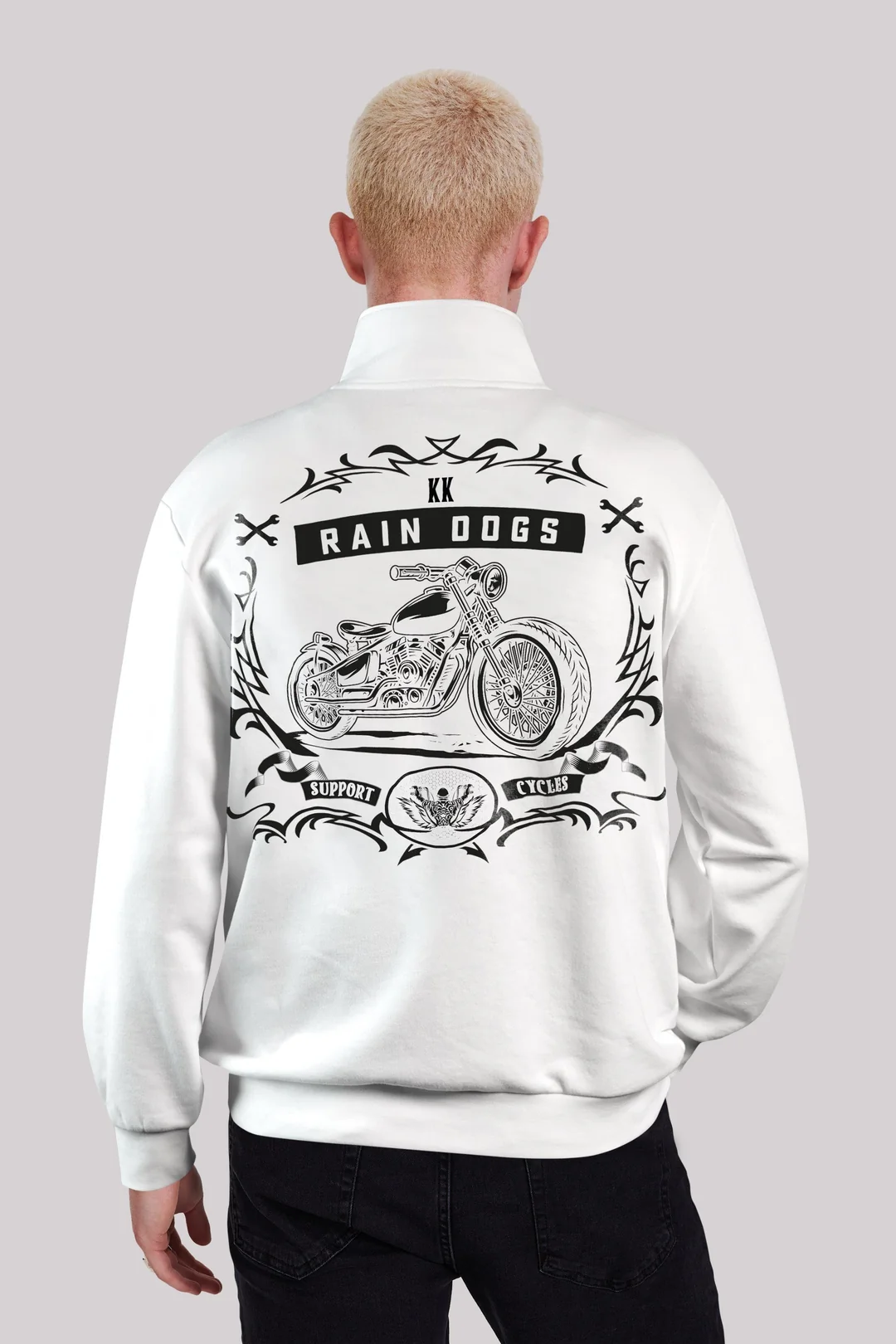 Rain Dogs Erkek Yarım Fermuarlı Sweatshirt