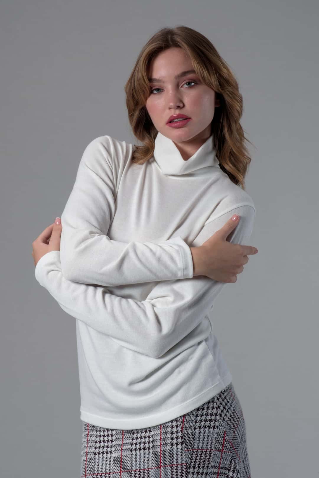 Beyaz Balıkçı Yaka Body