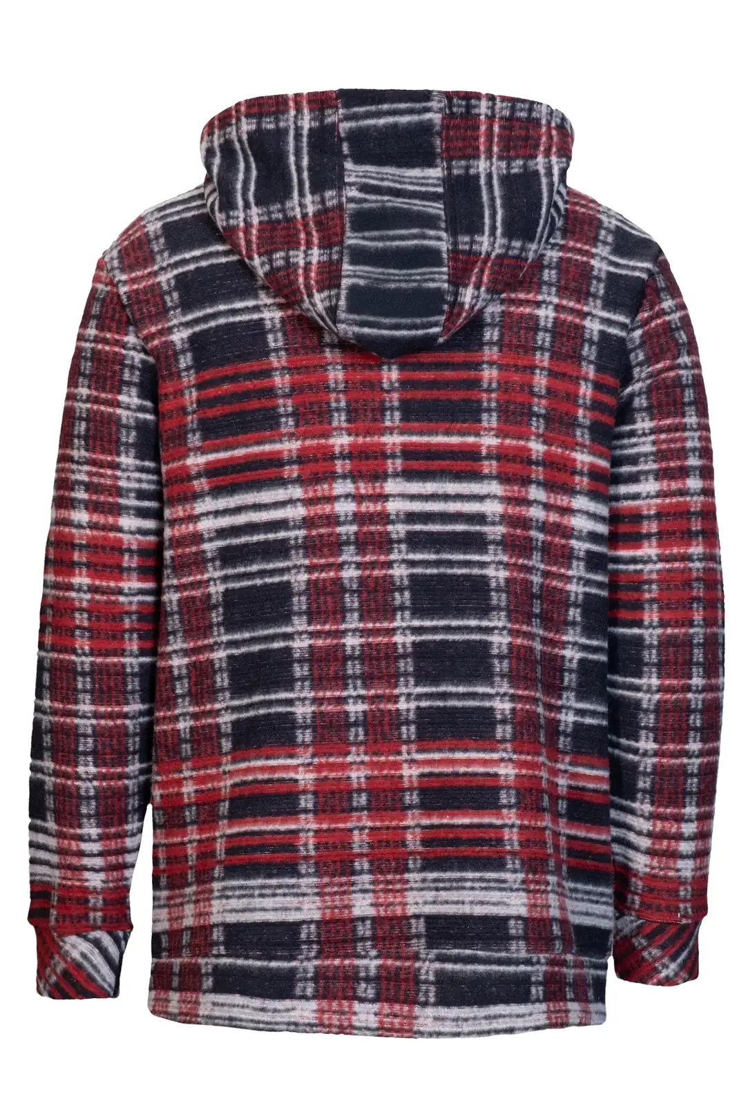 Erkek Ekoseli Çeyrek Fermuarlı Sweatshirt