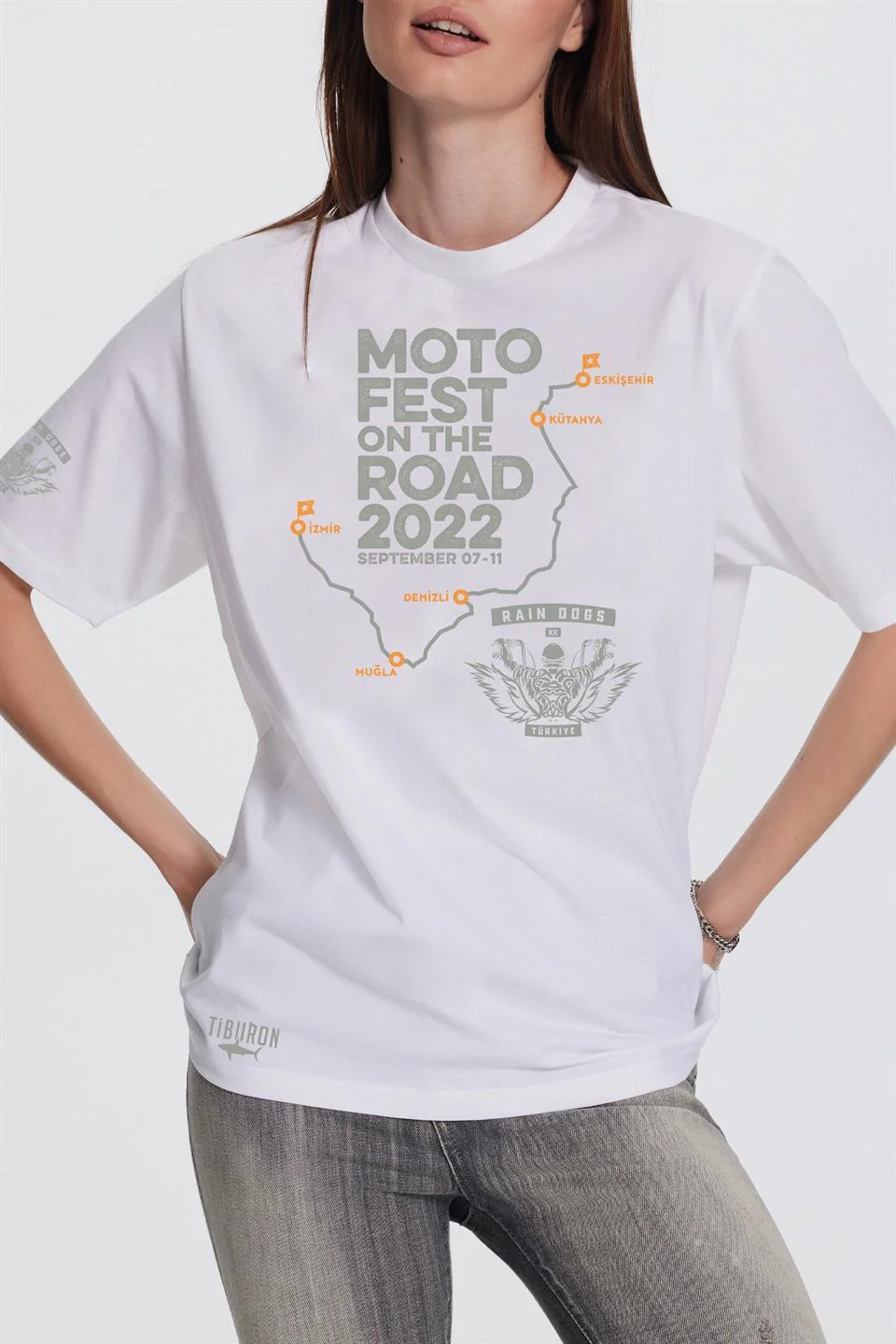 Moto Fest 2022 Beyaz Kadın Tişört