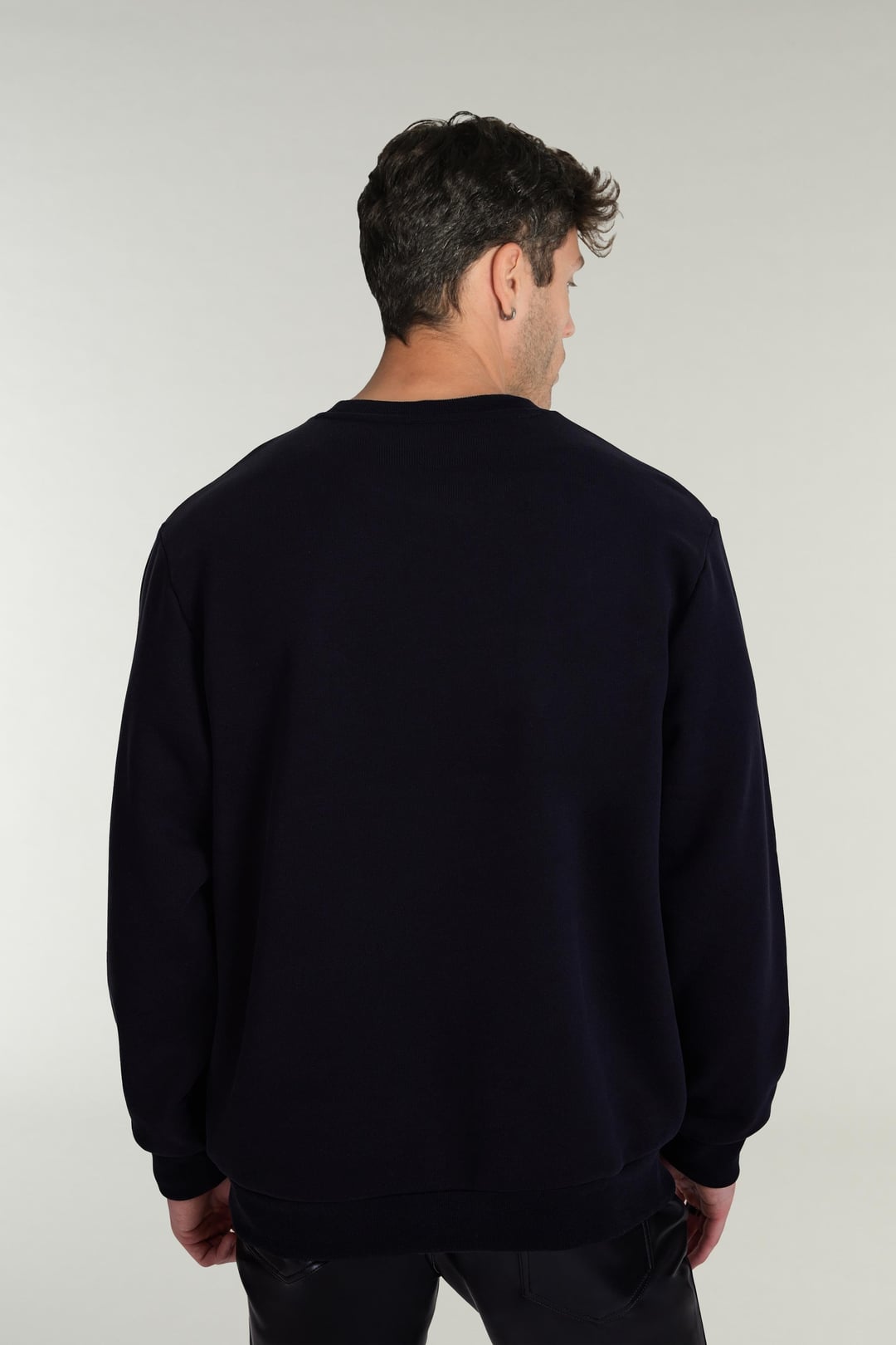 Spooky Baskılı Siyah Sweatshirt