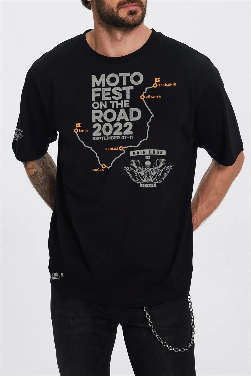 Moto Fest 2022 Siyah Erkek Tişört