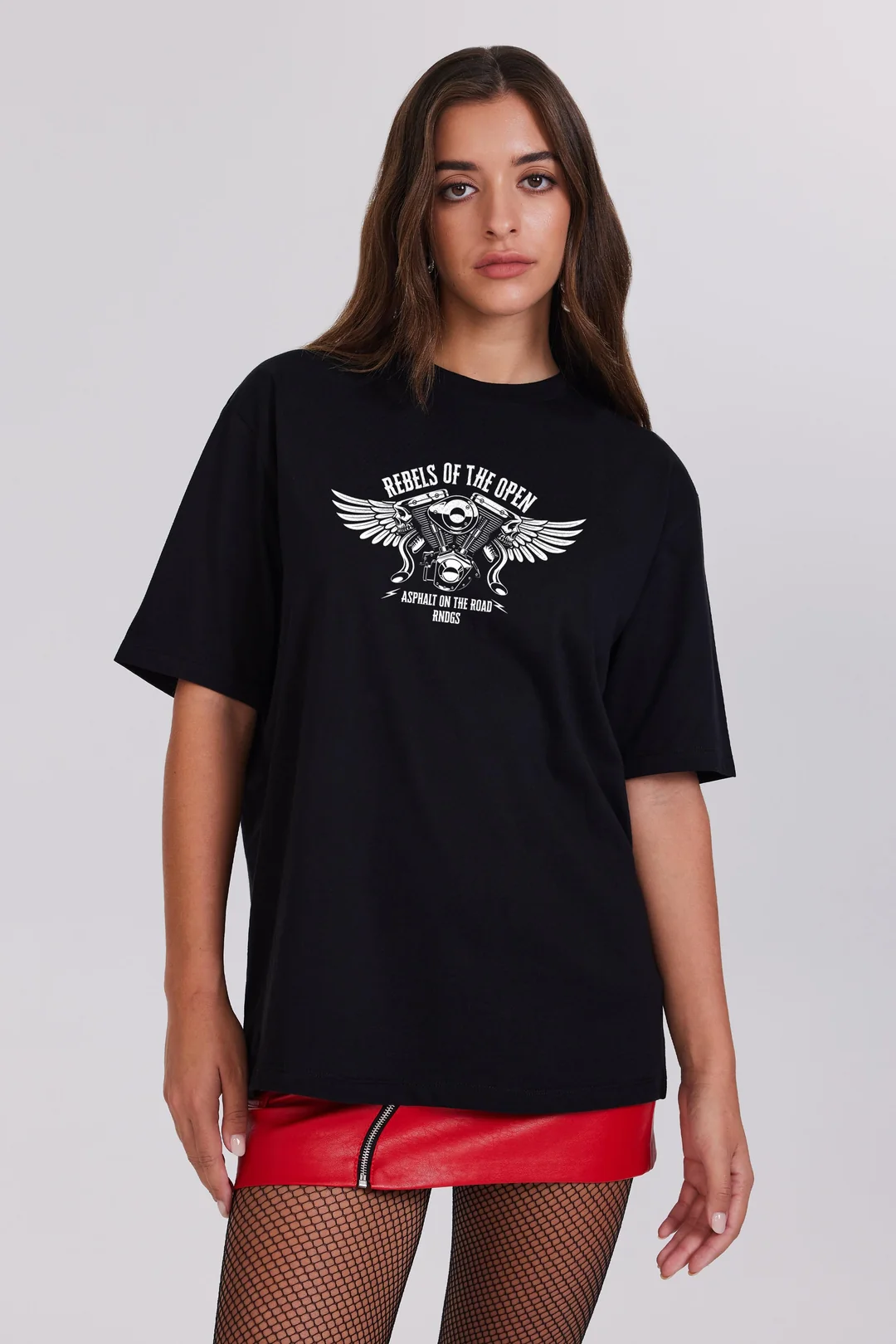 Rain Dogs Küçük Baskılı Kadın Tişört