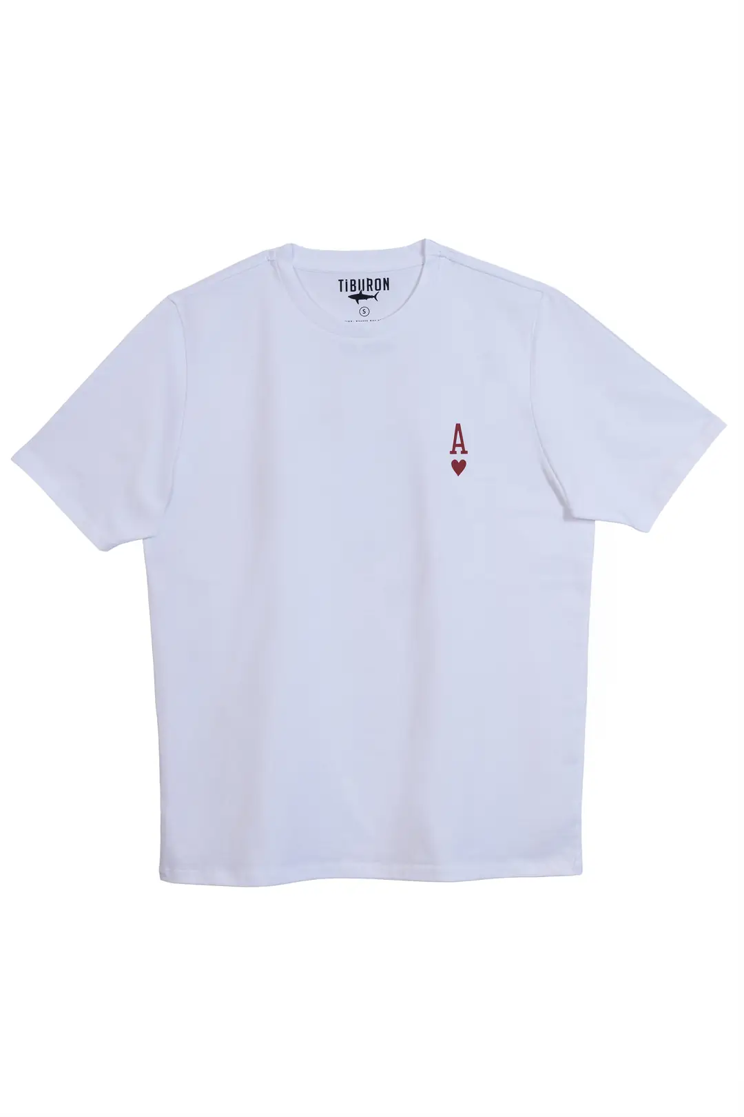 Erkek Beyaz Minimal Baskılı Regular Tişört