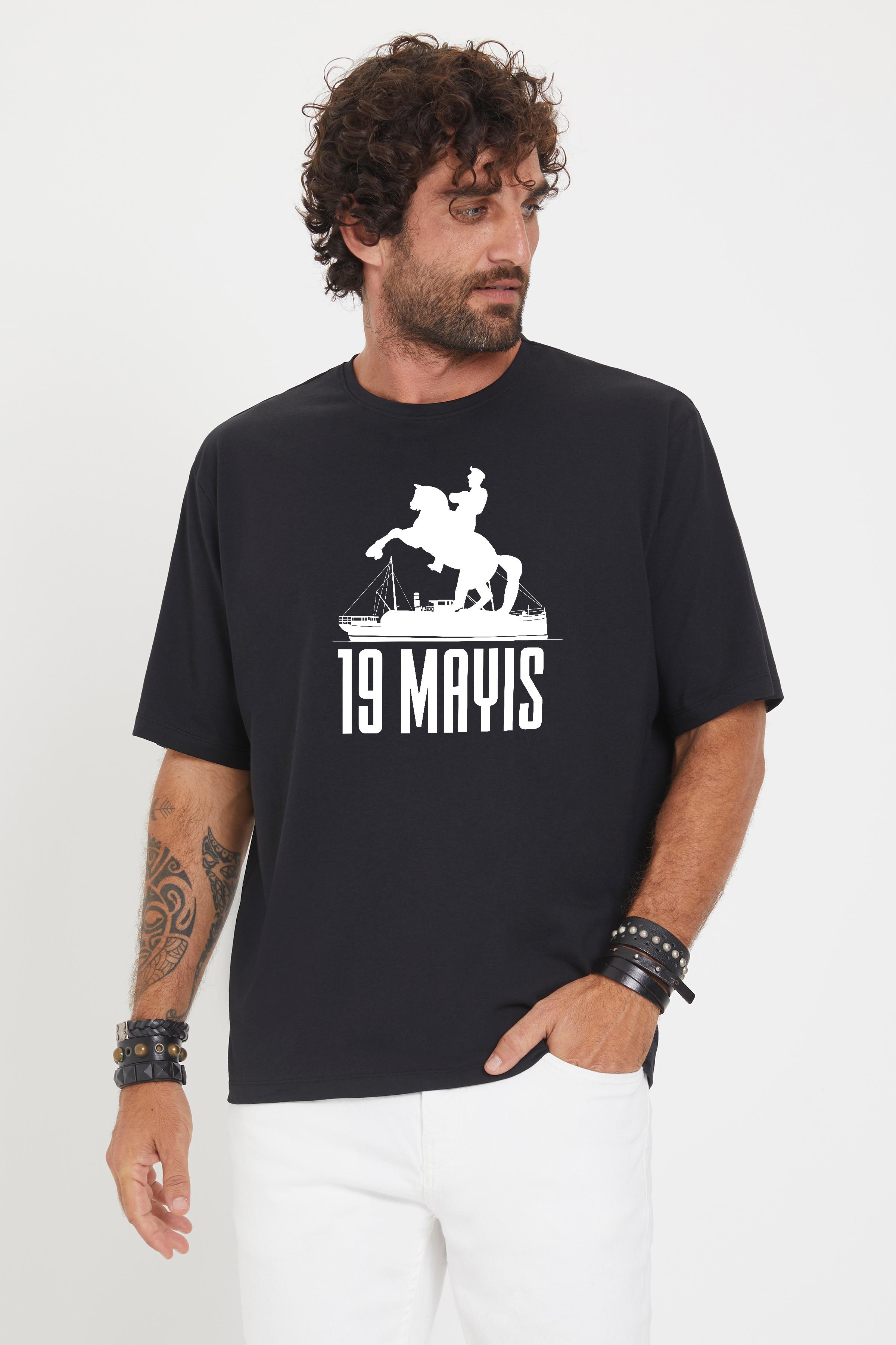 19 Mayıs Siyah Erkek Tişört