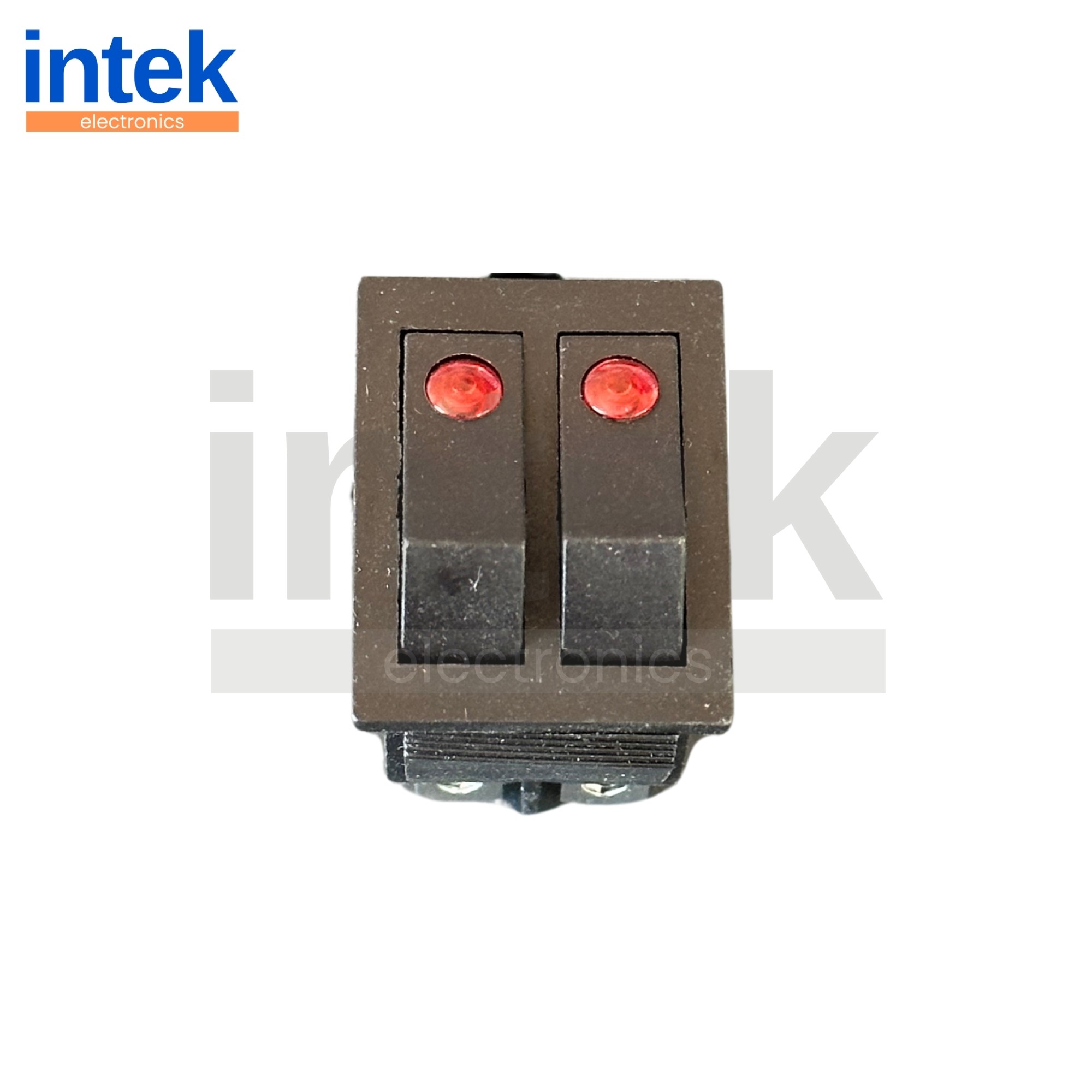 Çiftli Işıklı Rocker Anahtar (ON/OFF) – Kırmızı LED