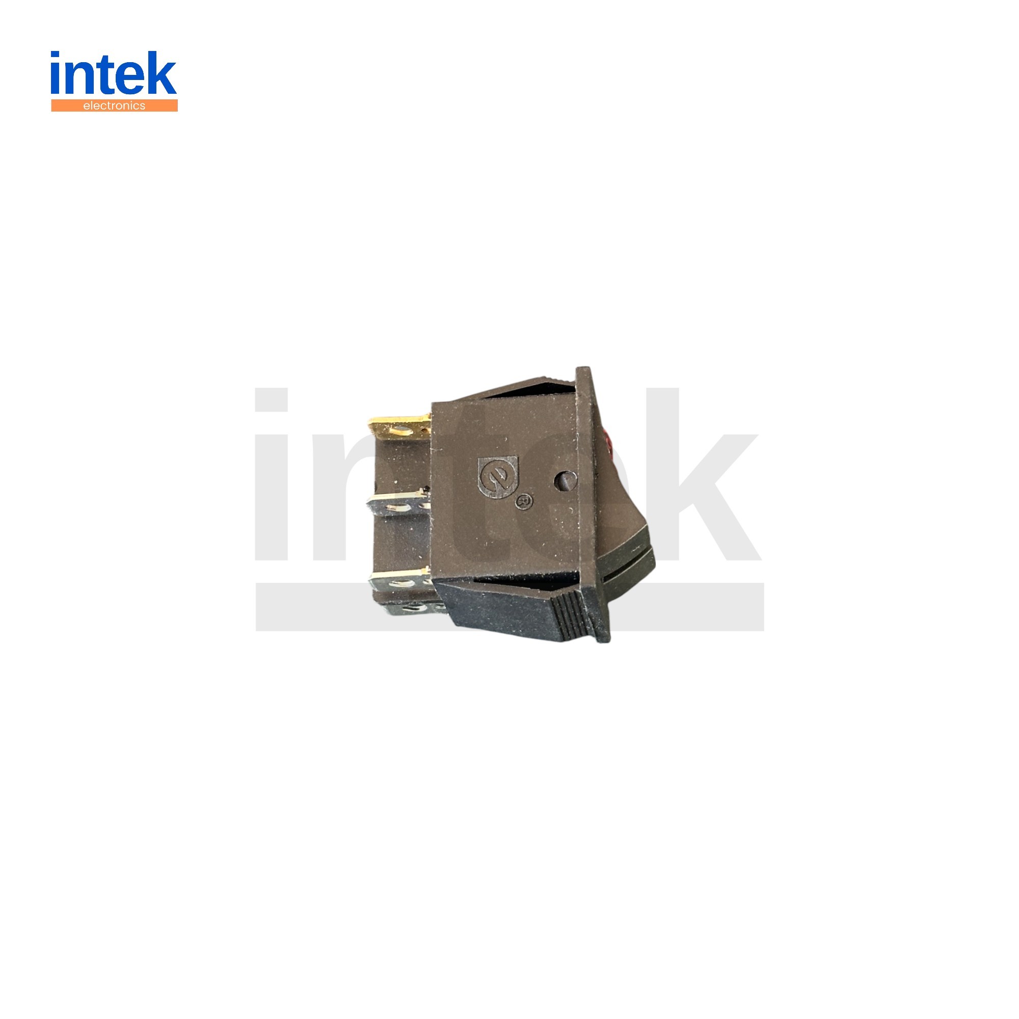 IN102 Çiftli Işıklı Rocker Anahtar (ON/OFF) – Kırmızı LED