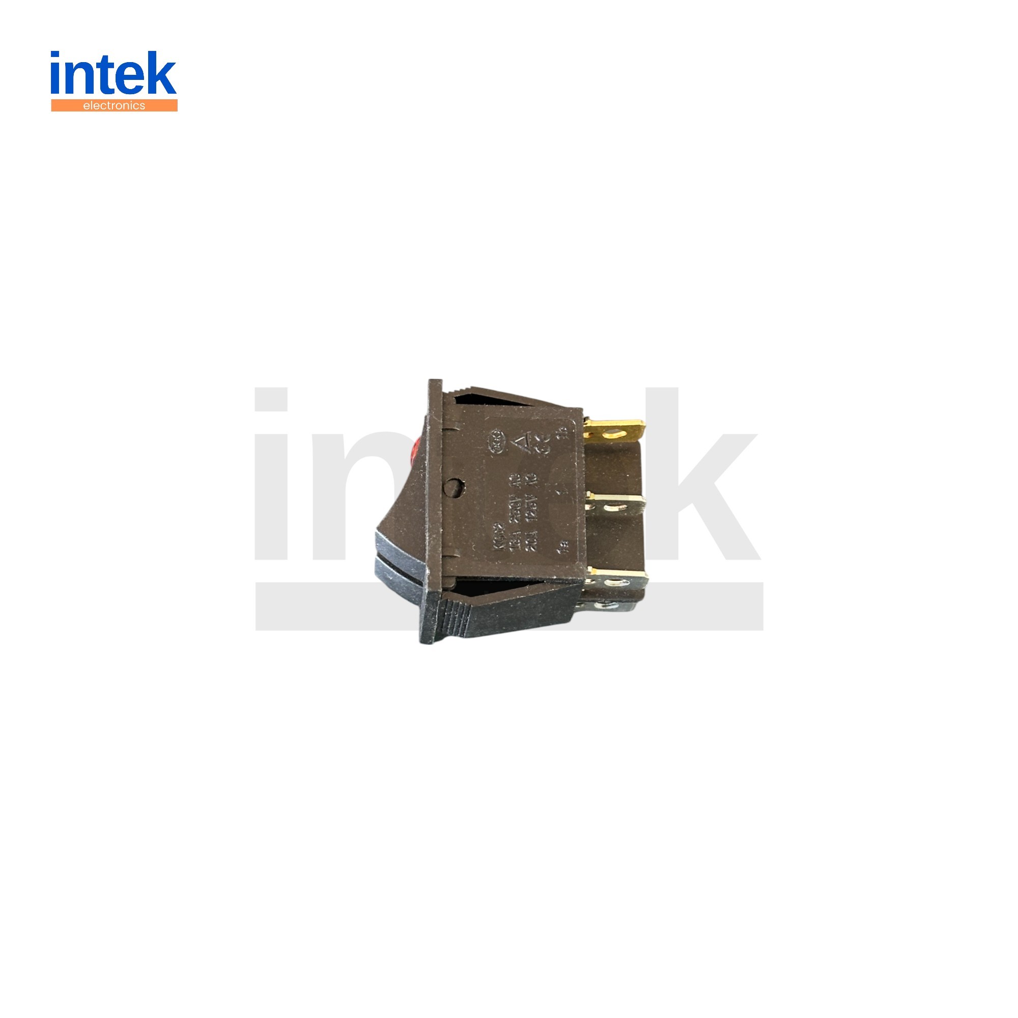 IN102 Çiftli Işıklı Rocker Anahtar (ON/OFF) – Kırmızı LED