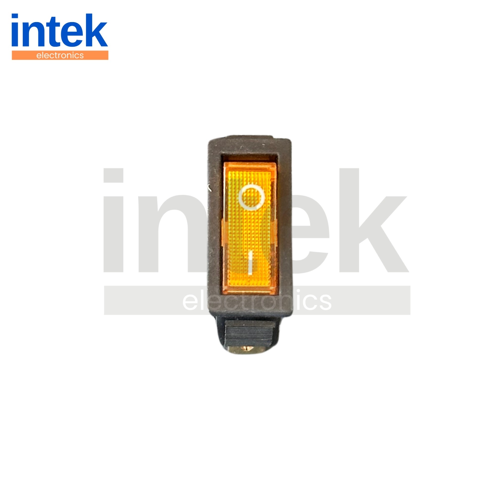 Tekli Dar Işıklı Rocker Anahtar (ON/OFF) – Sarı LED