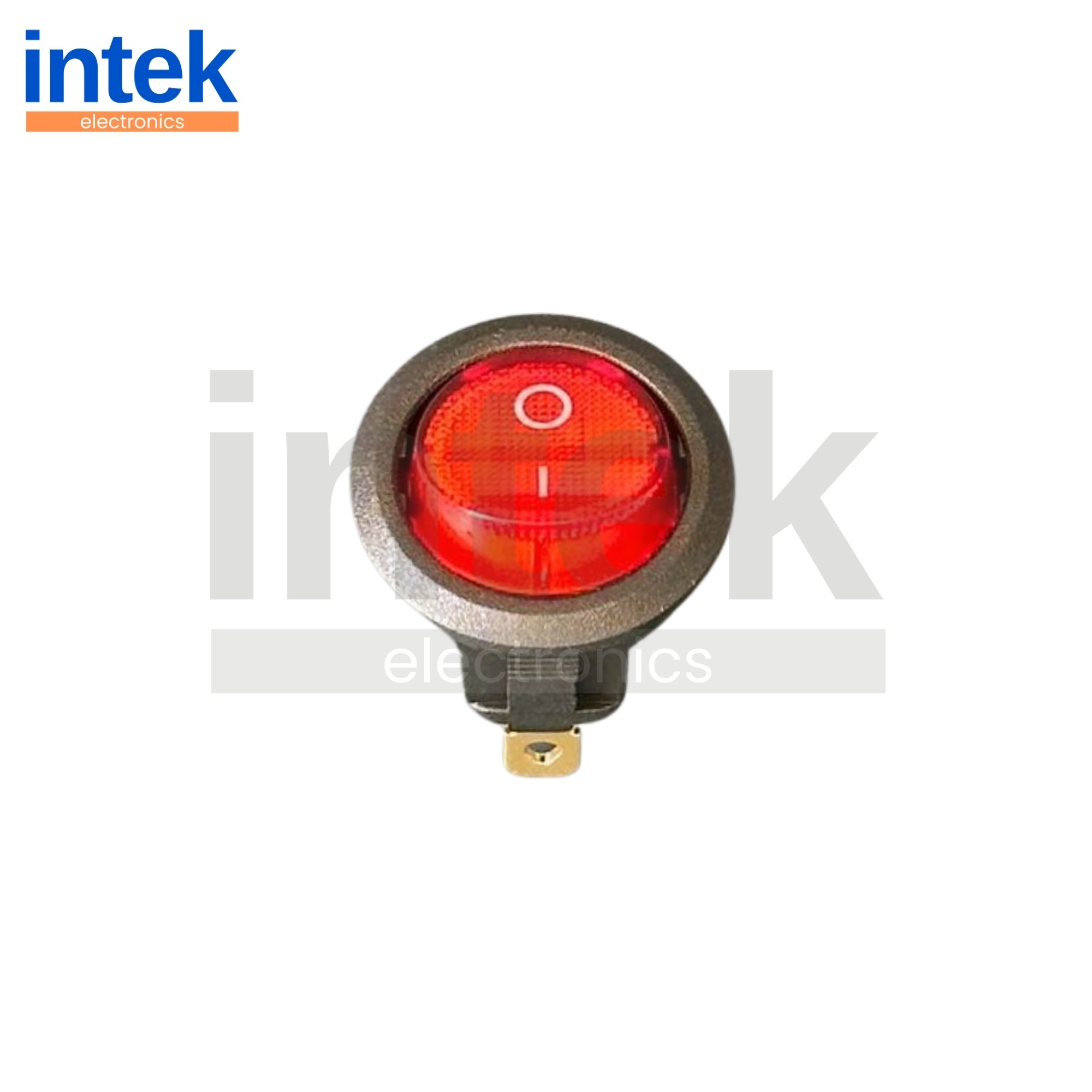  IN131 Yuvarlak Işıklı Anahtar Kırmızı 220V