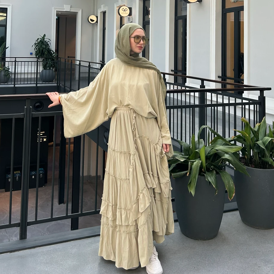 Soft Yeşil Asimetrik Etek