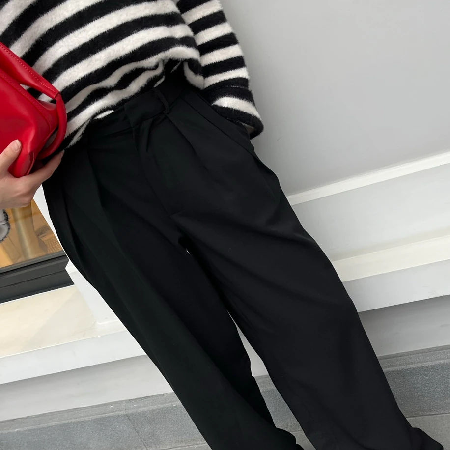 Siyah Palazzo Pantolon