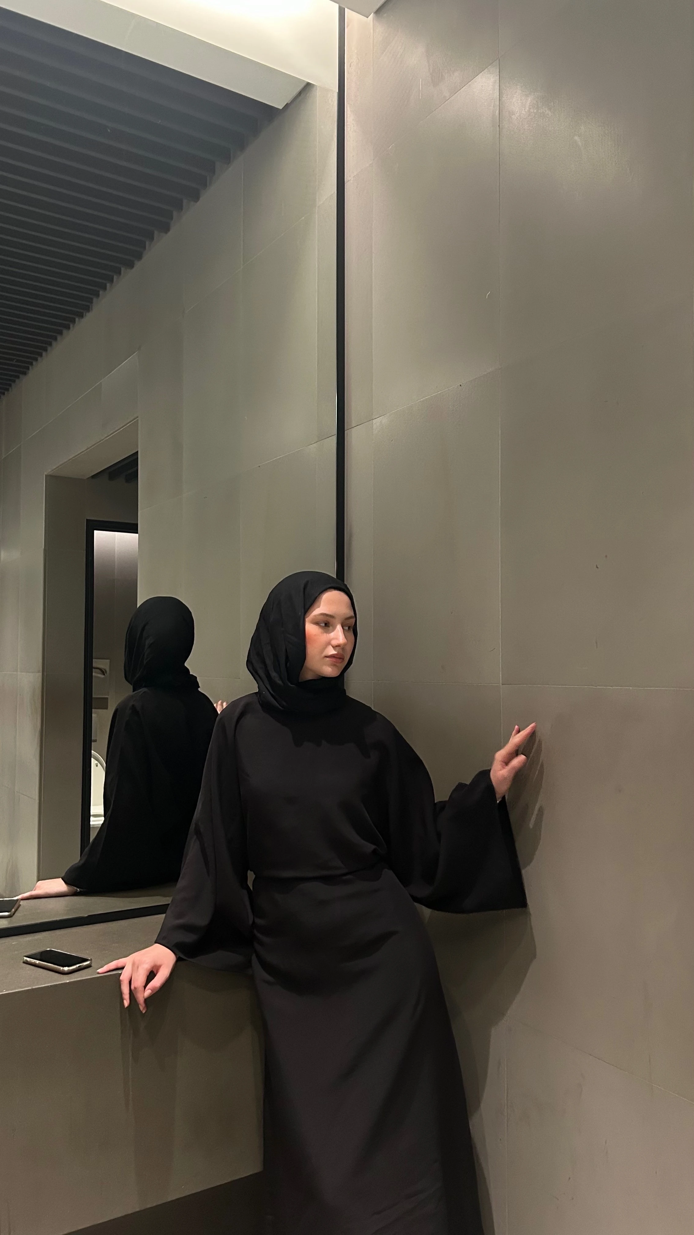 Dubai Pamuk Şal-Siyah