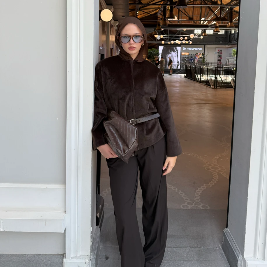 Kahverengi Palazzo Pantolon