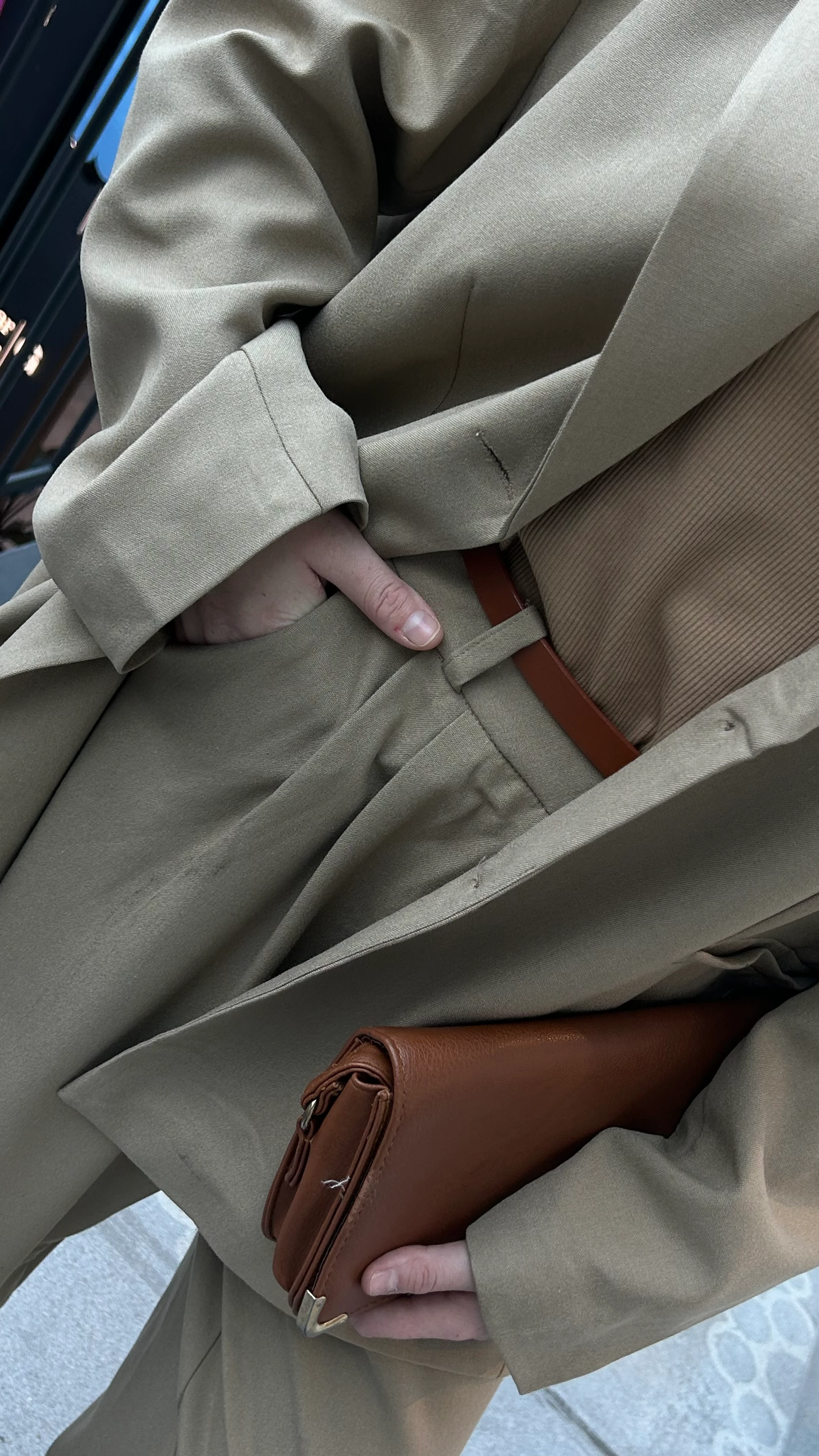 Camel Palazzo Pantolon