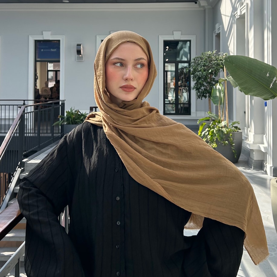 Dubai Pamuk Şal- Çöl Bronz