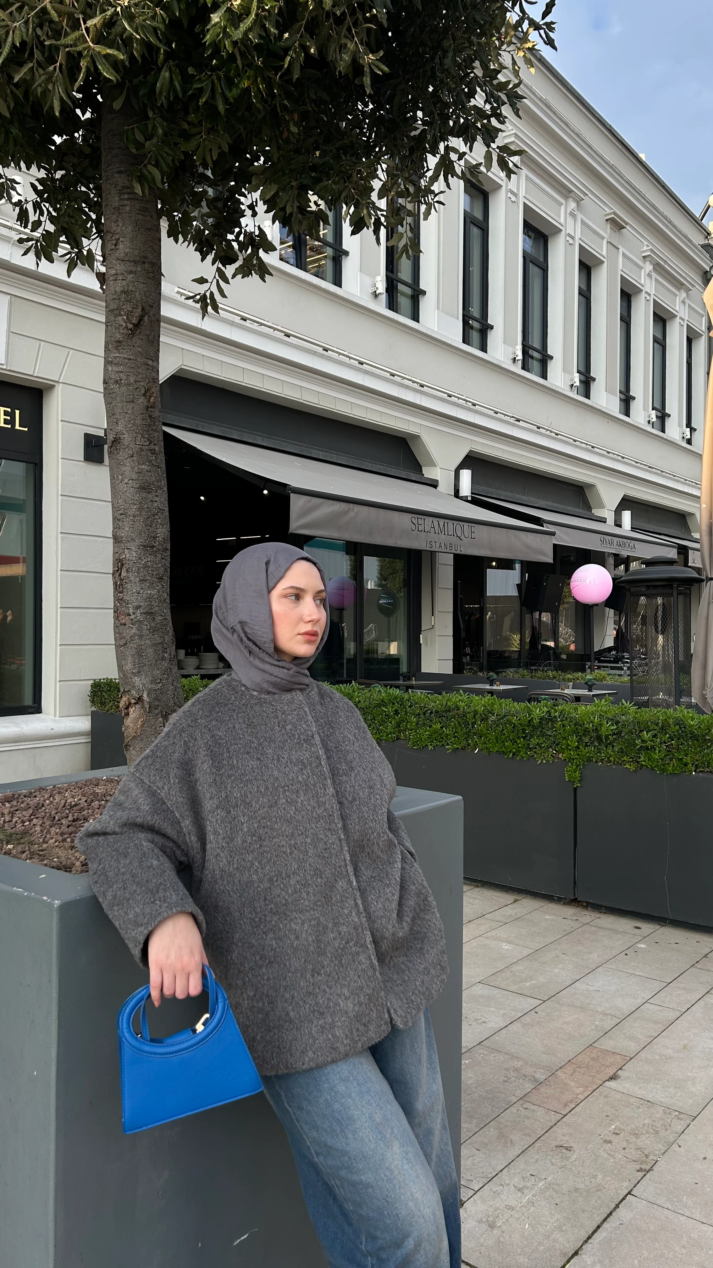 Antrasit Astarlı Ceket