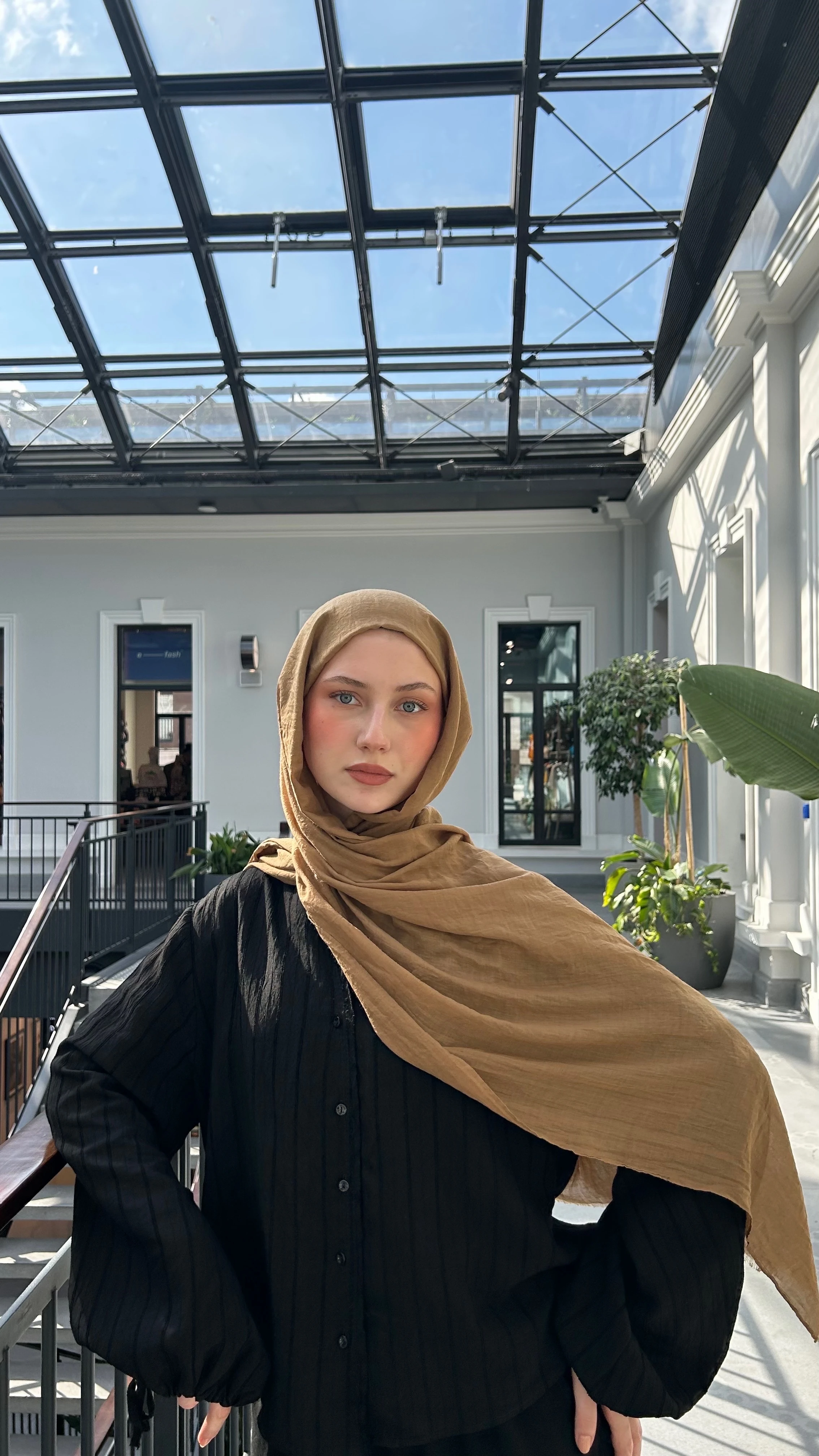 Dubai Pamuk Şal-Çöl Bronz