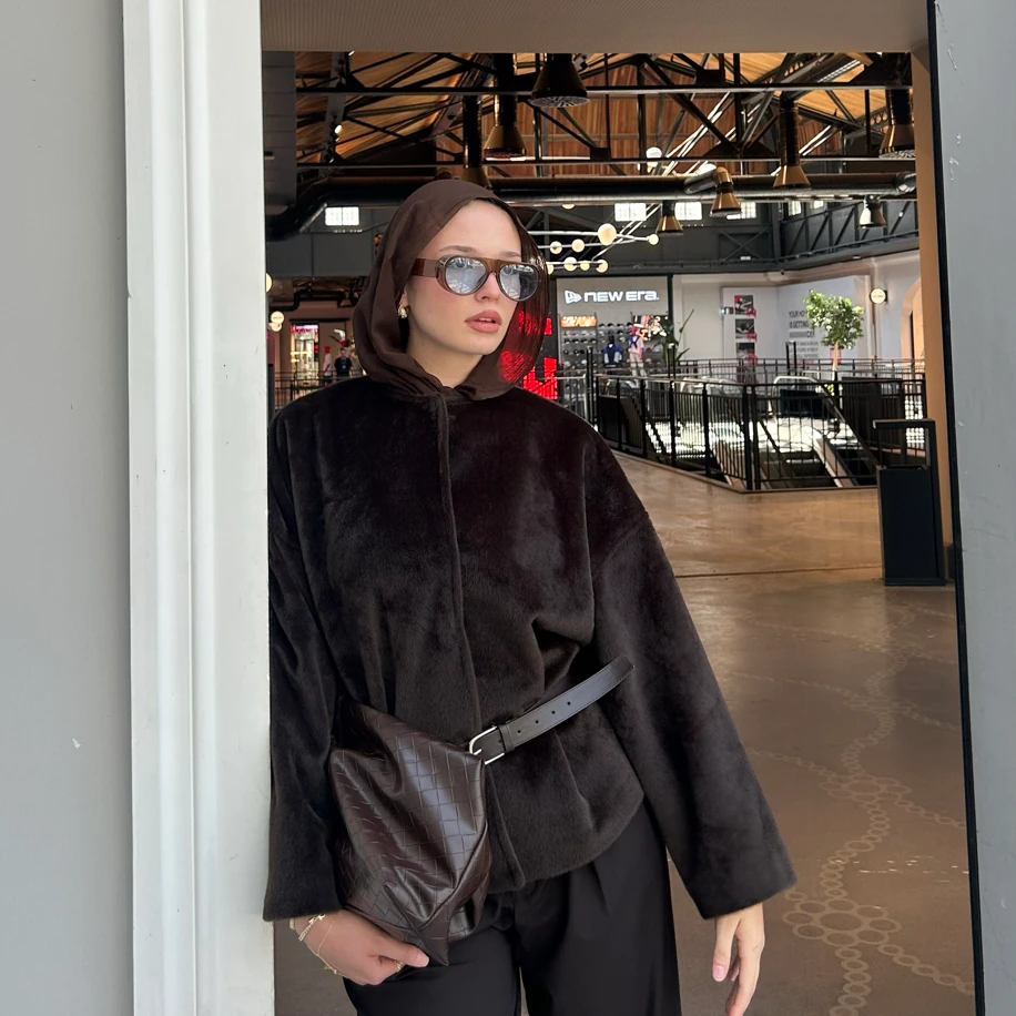 Kahverengi Astarlı Ceket