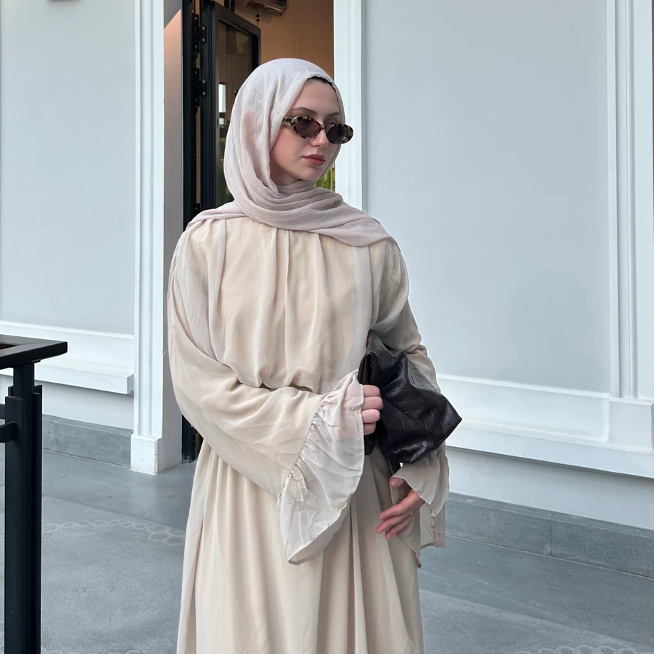 Şifon Bağlamalı Elbise