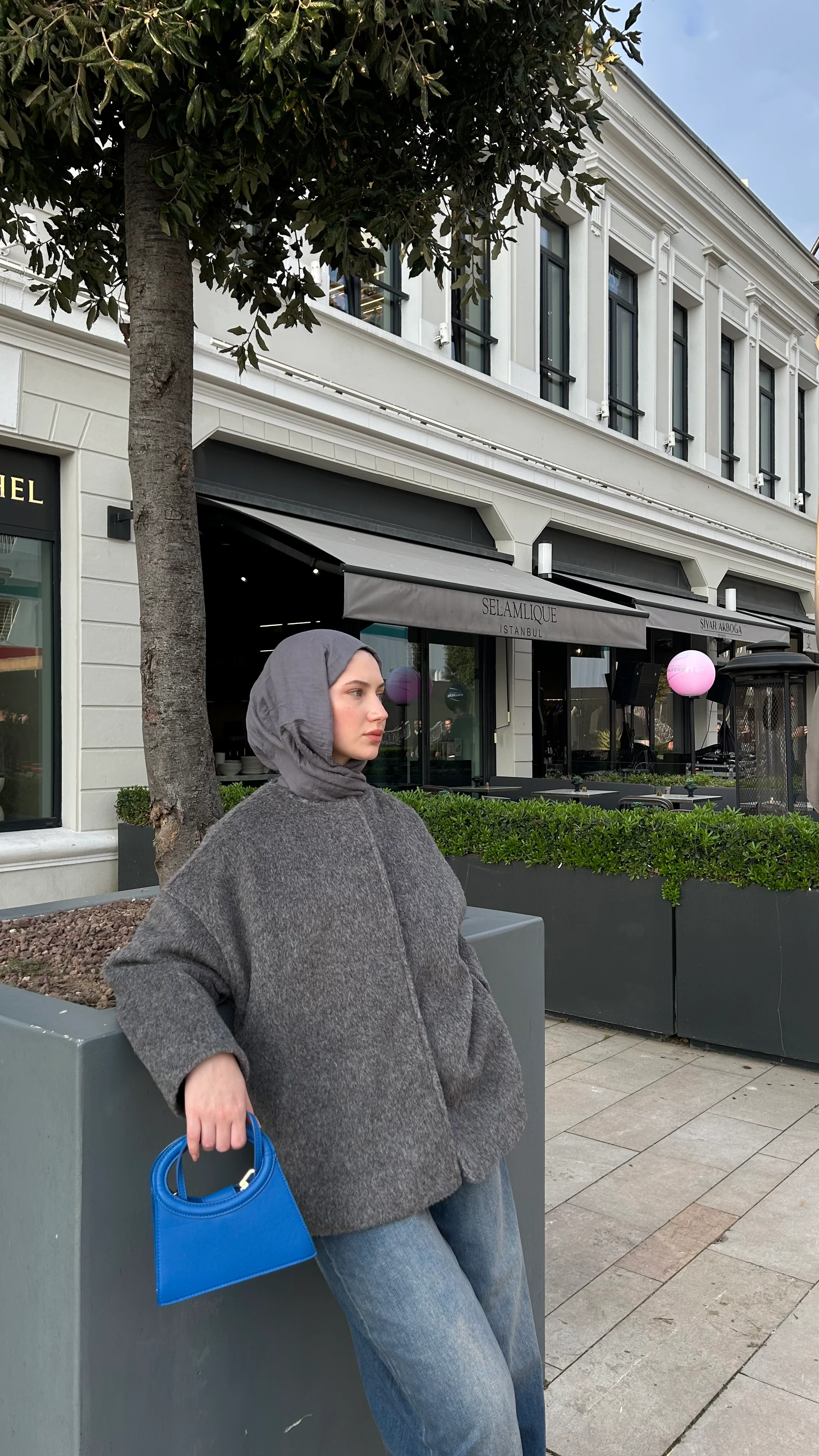 Antrasit Astarlı Ceket