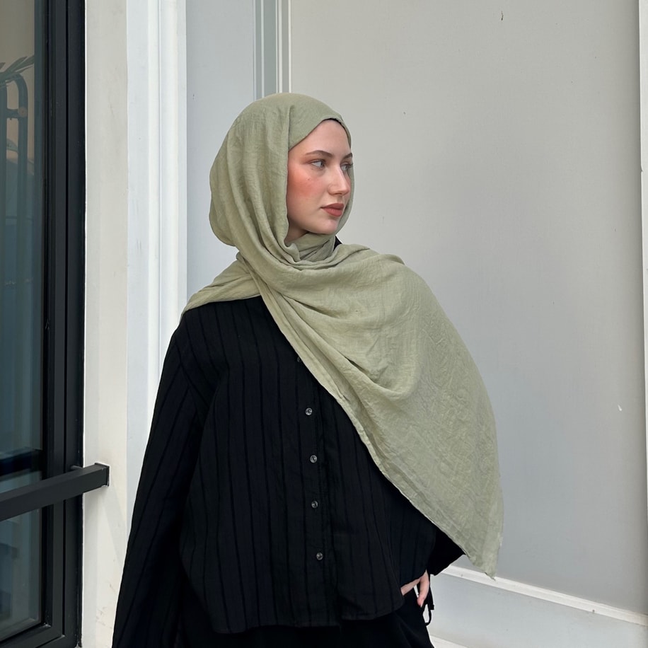 Dubai Pamuk Şal- Yeşil Çay