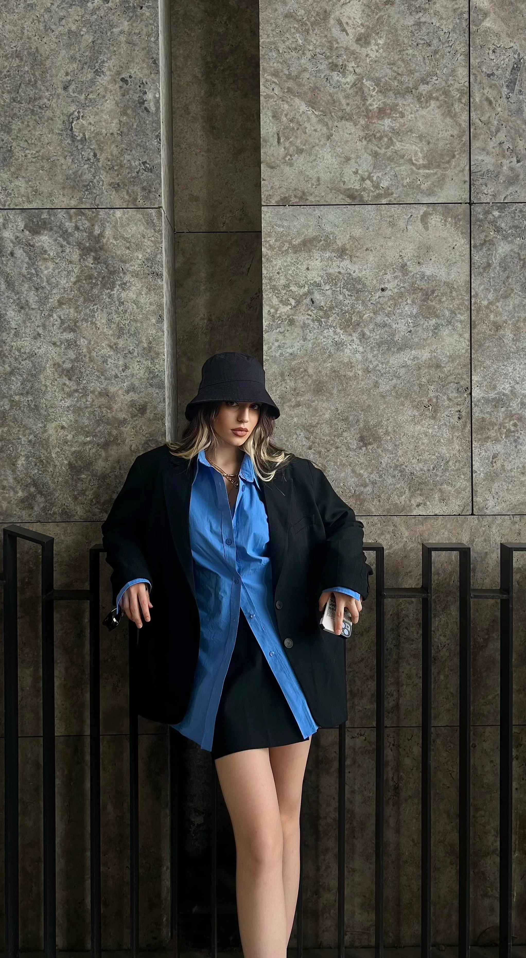 Oversize Blazer Ceket - Siyah