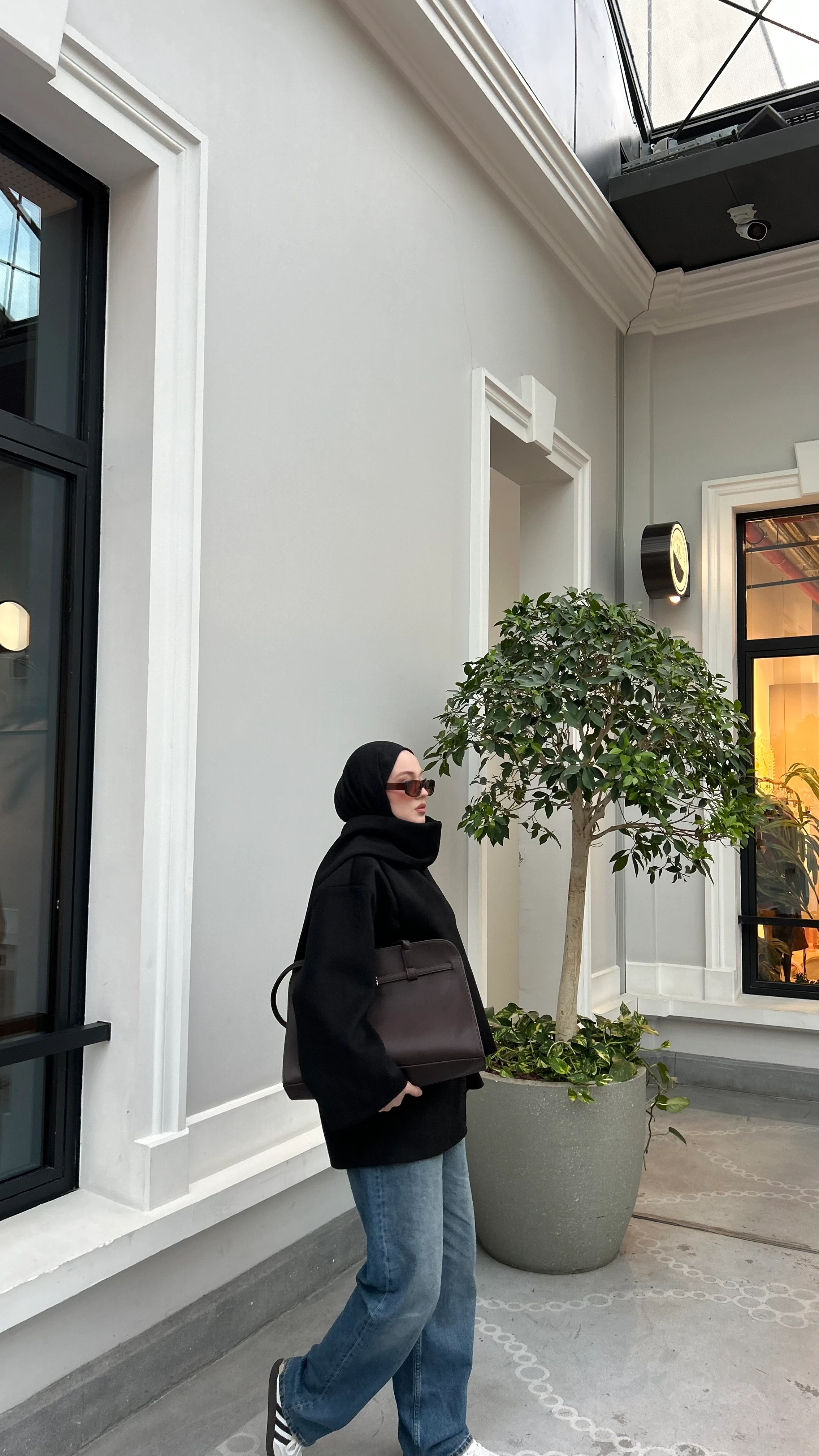 Atkılı Kaşe Kaban- Siyah