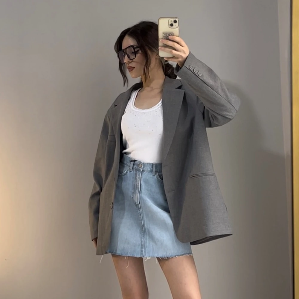 Dağınık Taşlı Atlet - Beyaz