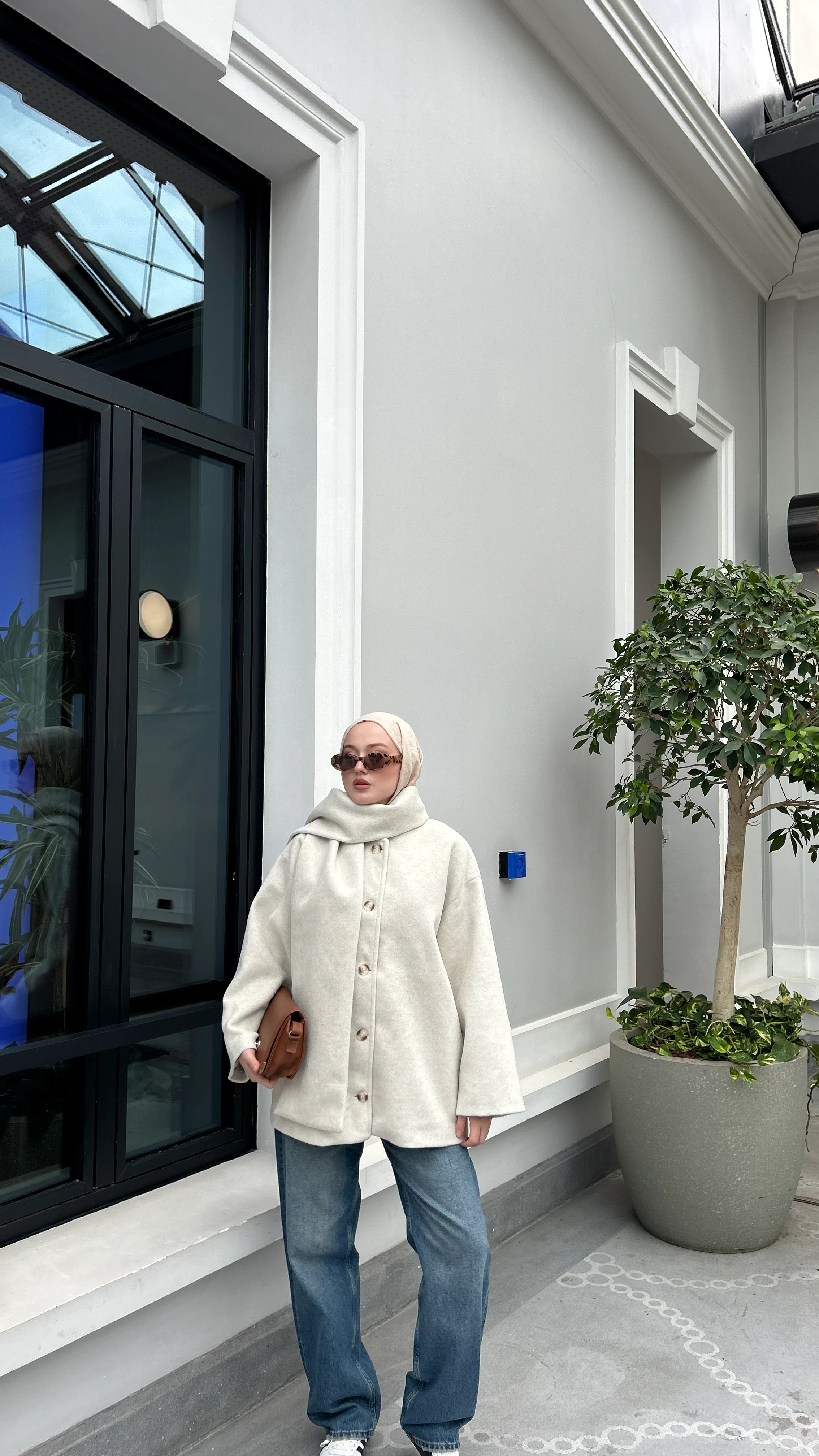 Atkılı Kaşe Kaban-Bej