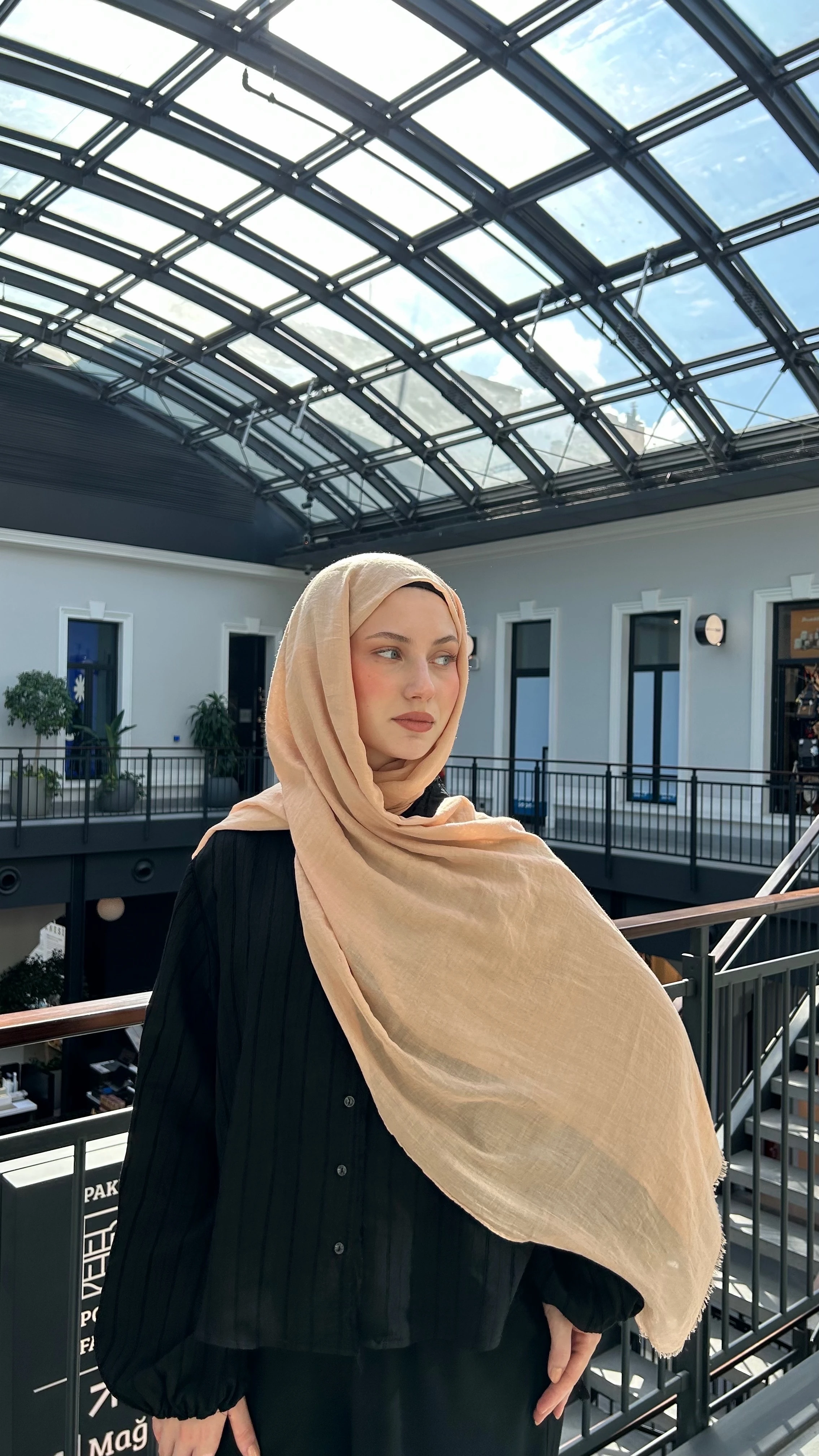 Dubai Pamuk Şal-Kum Beji