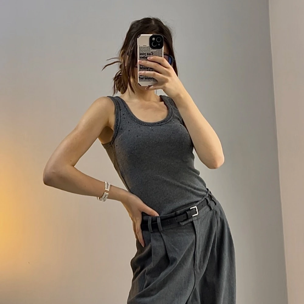 Dağınık Taşlı Atlet - Antrasit