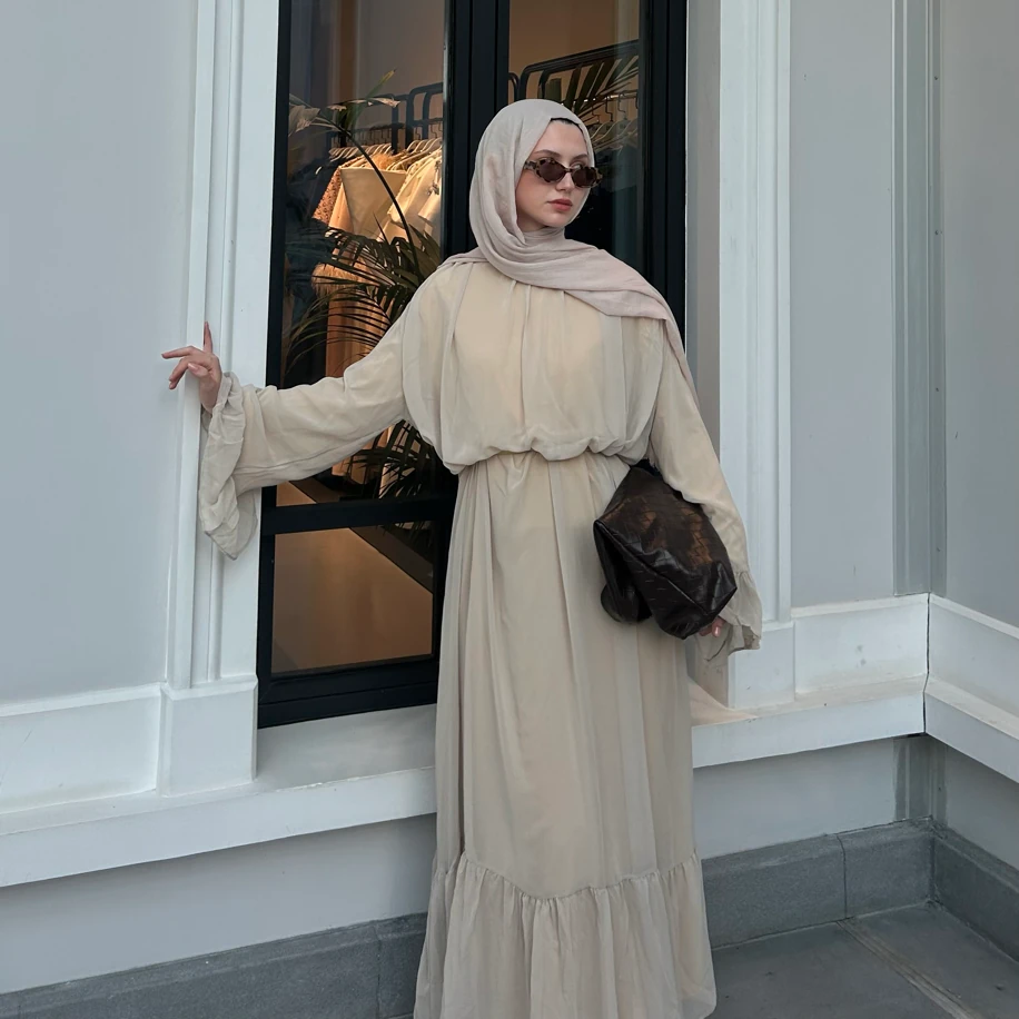 Şifon Bağlamalı Elbise