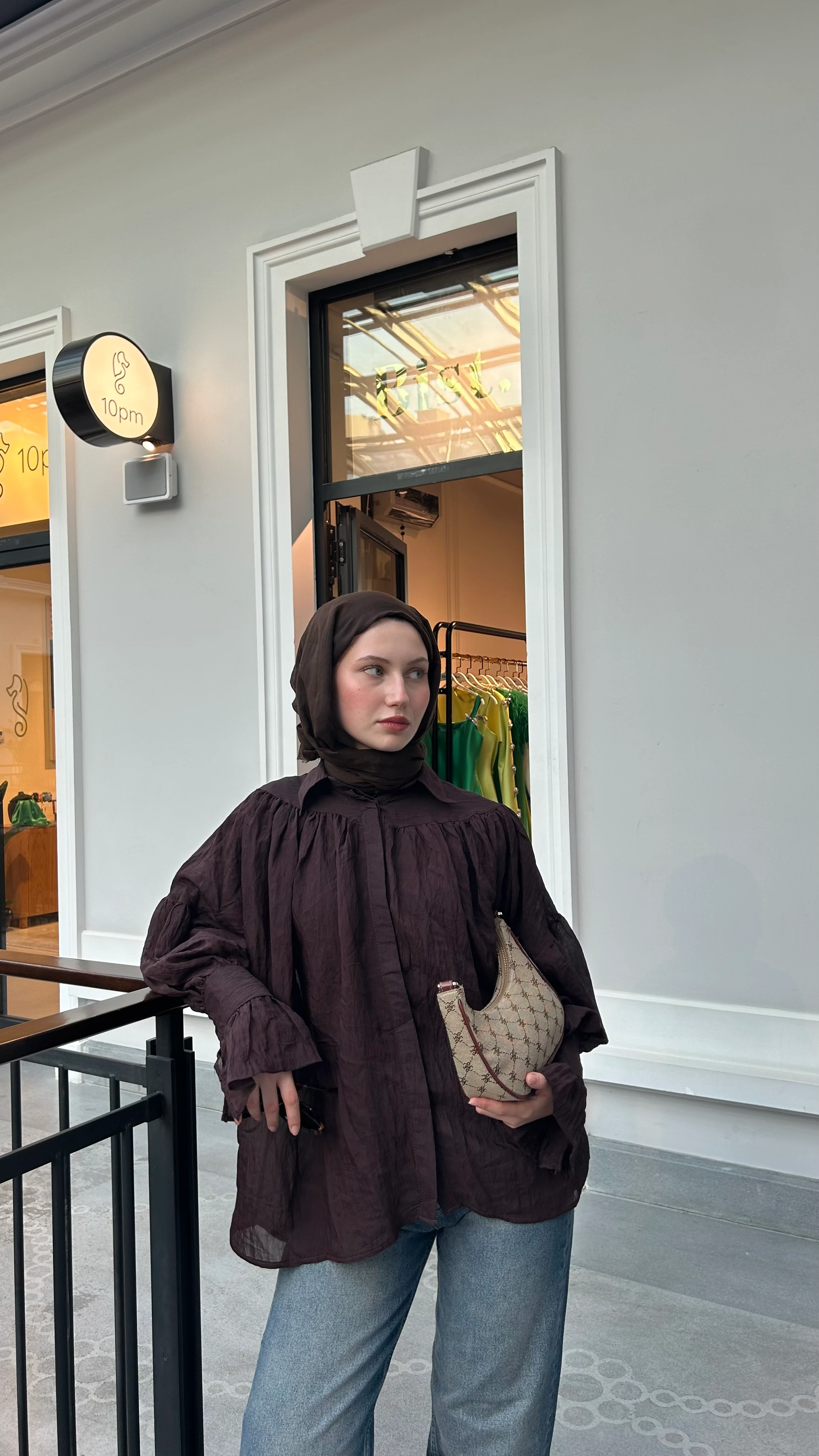 Dubai Pamuk Şal-Kakao