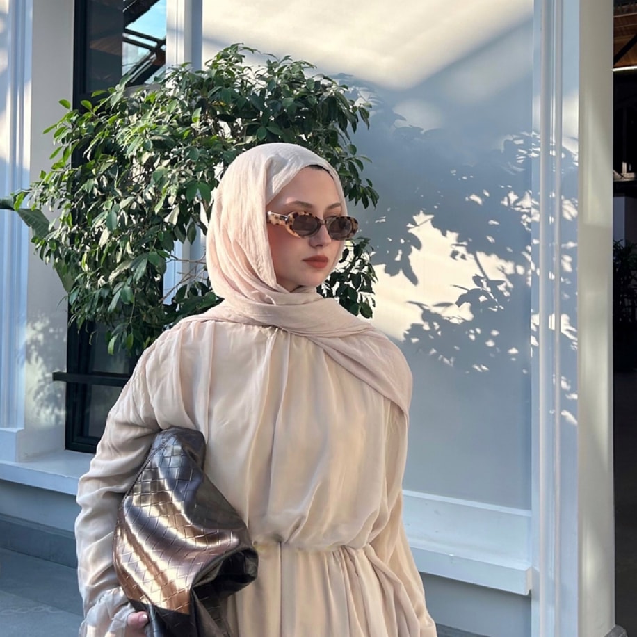 Dubai Pamuk Şal- Taş Rengi