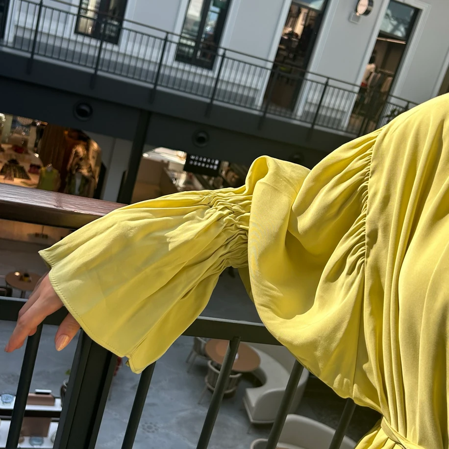 Sarı Belinda Elbise