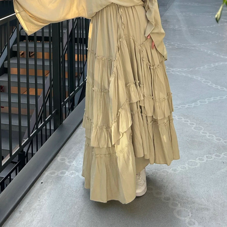 Soft Yeşil Asimetrik Etek