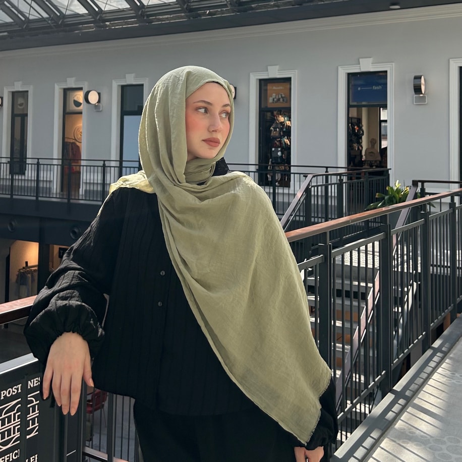 Dubai Pamuk Şal- Yeşil Çay