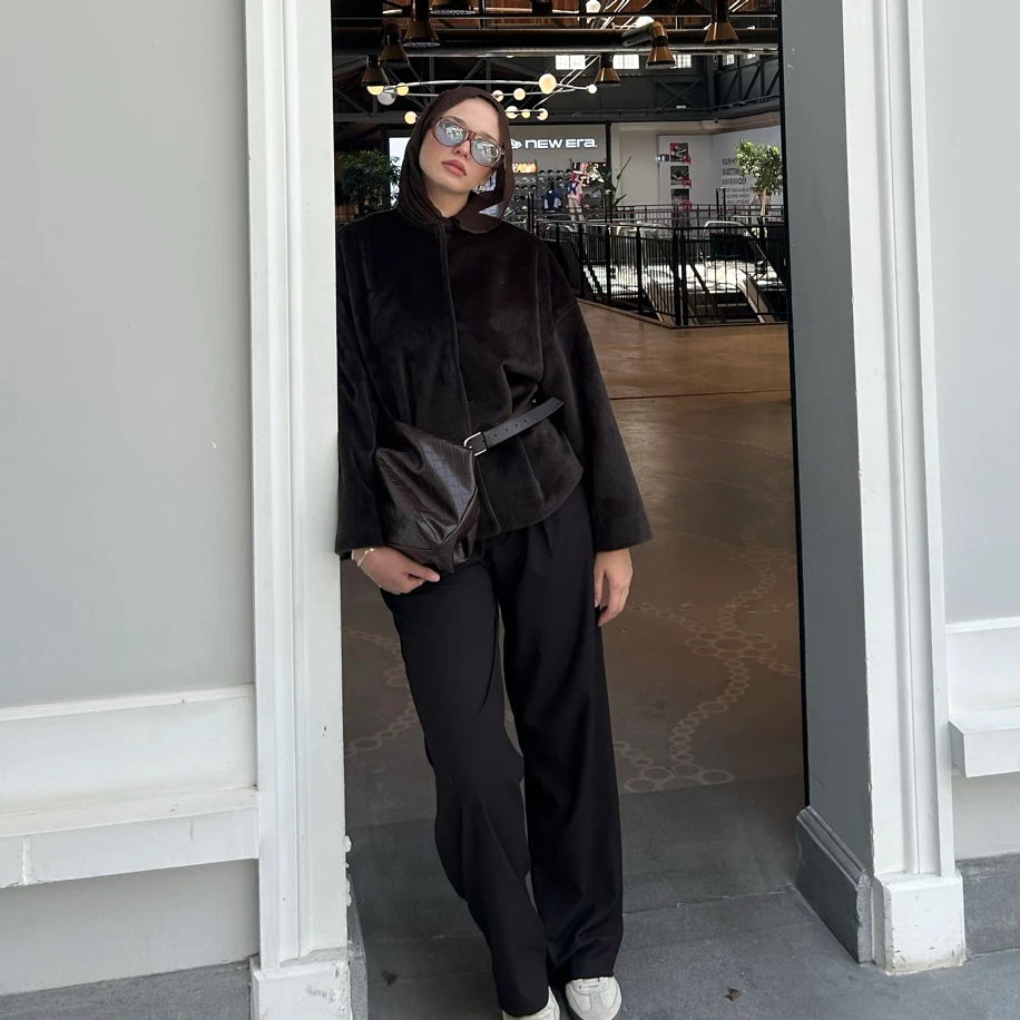 Kahverengi Astarlı Ceket