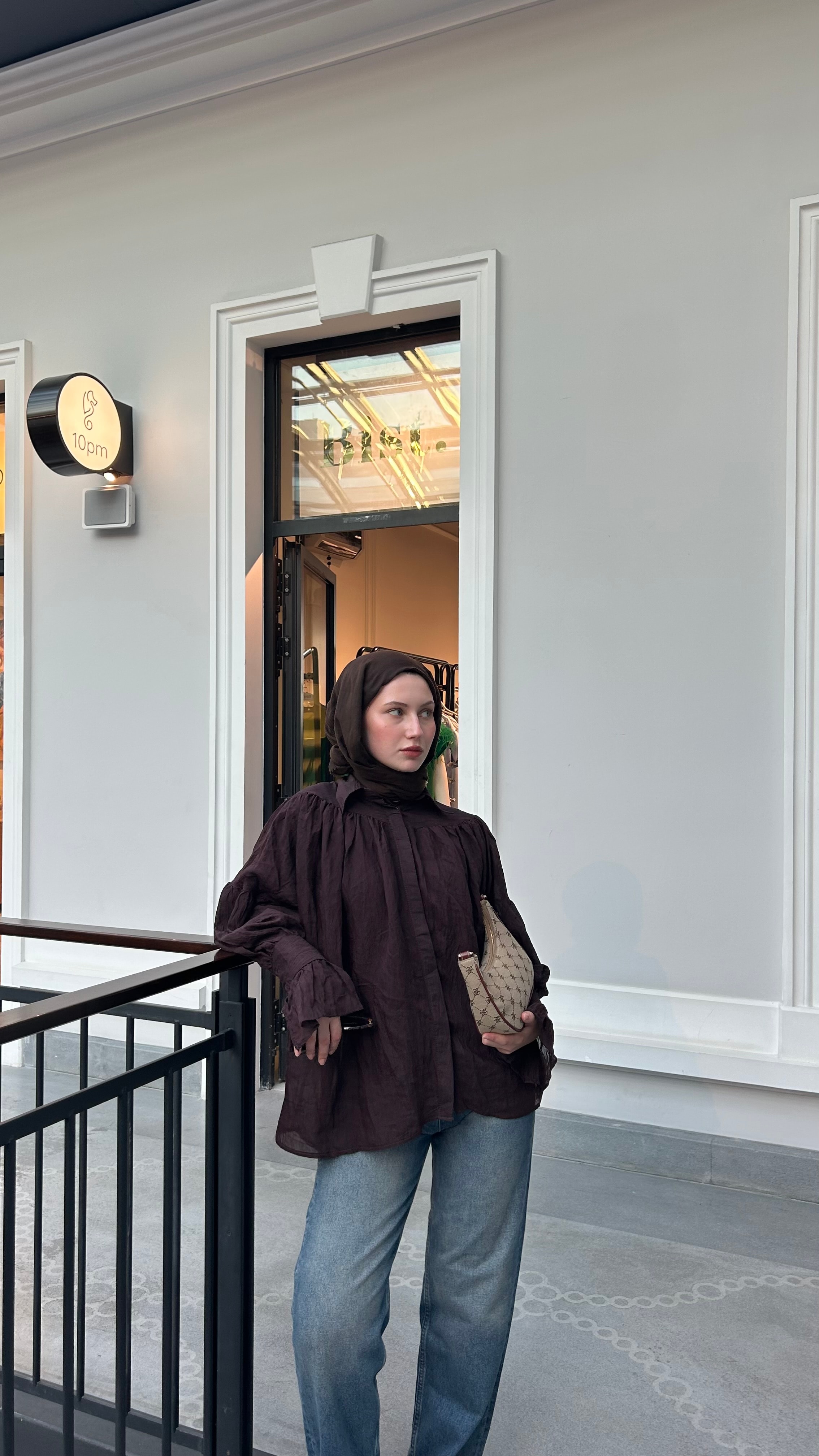 Dubai Pamuk Şal-Kakao