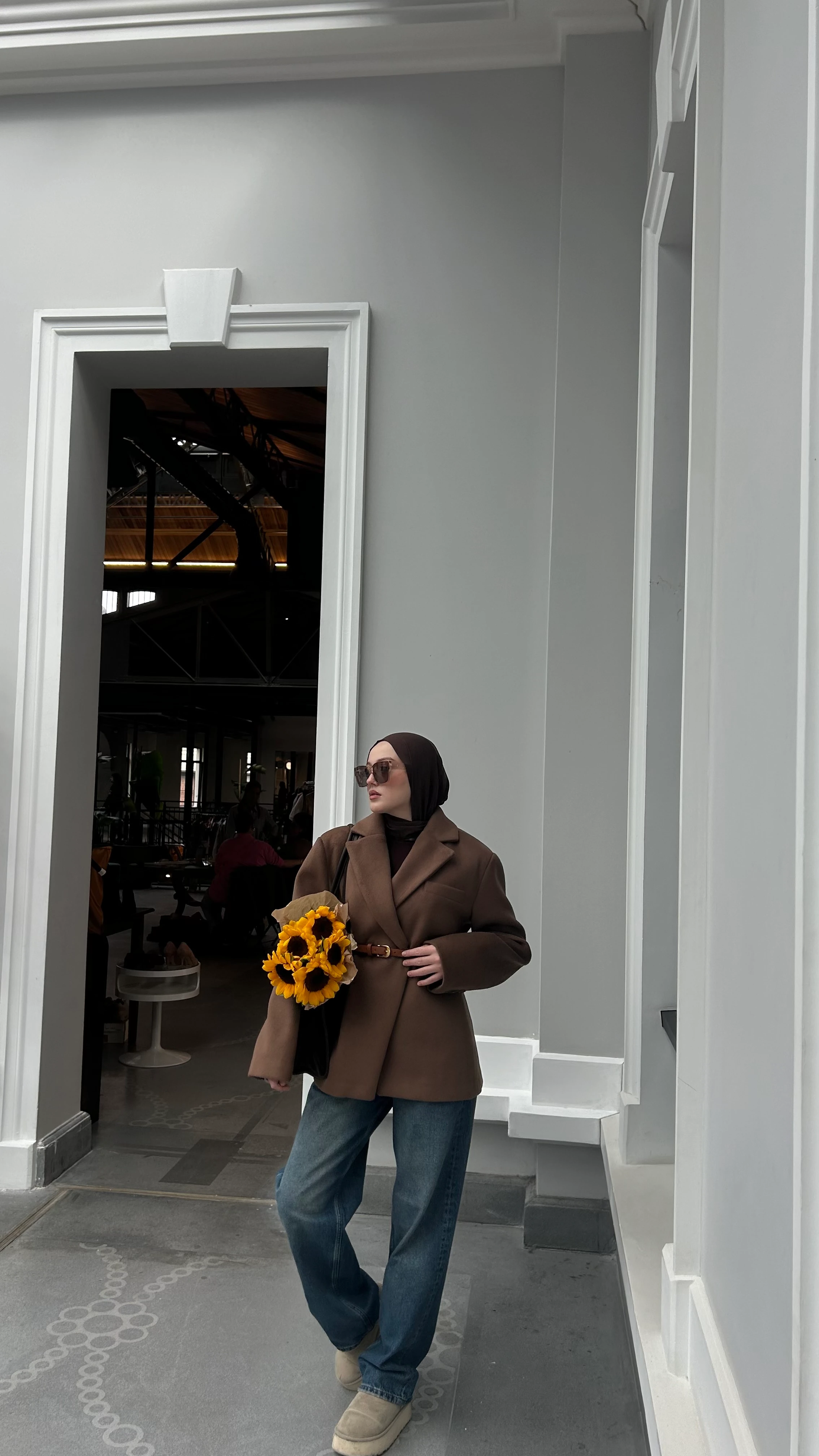 Niece Kahve Belden Oturtmalı Blazer