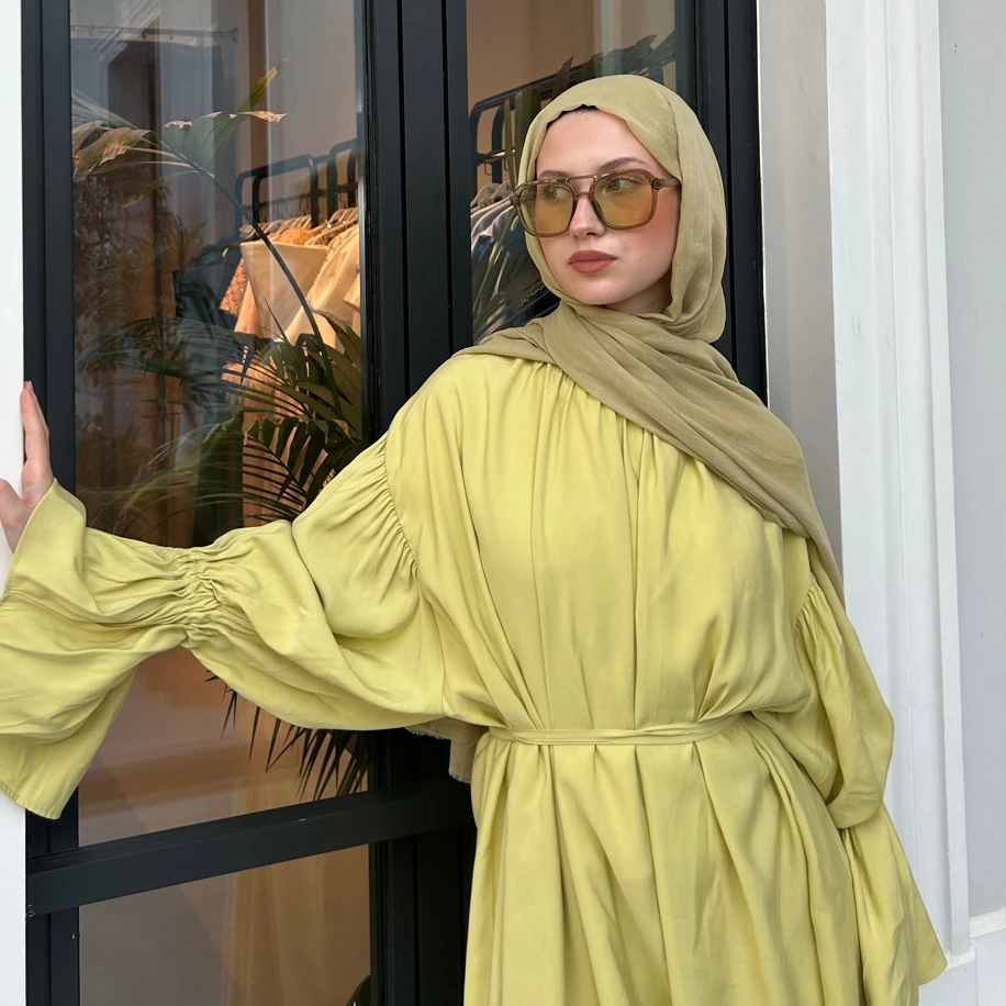 Sarı Belinda Elbise