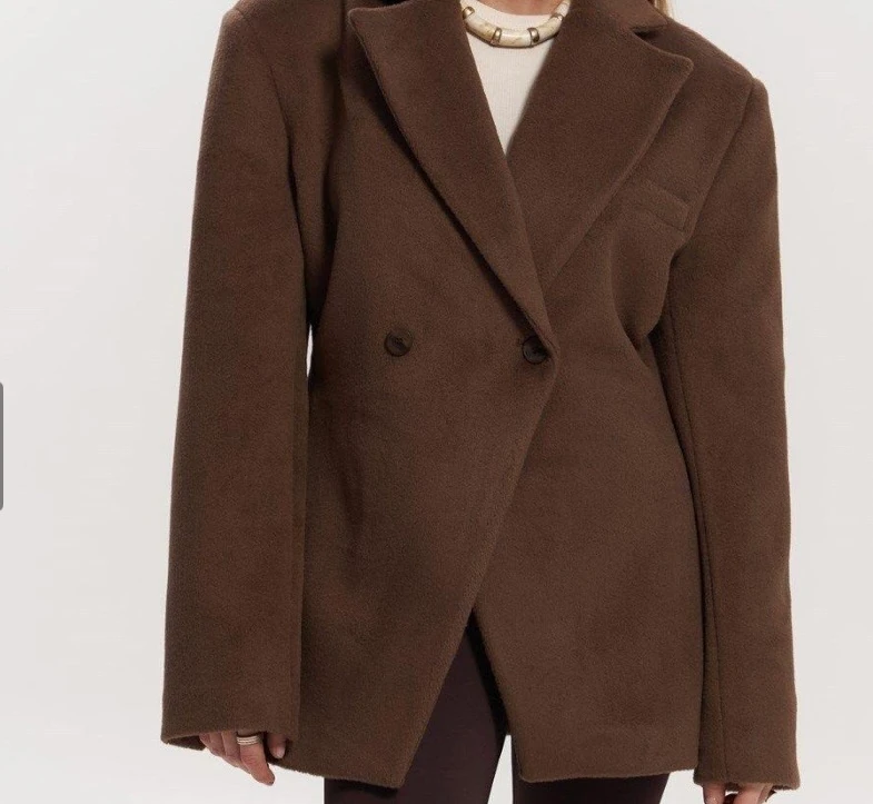 Niece Kahve Belden Oturtmalı Blazer