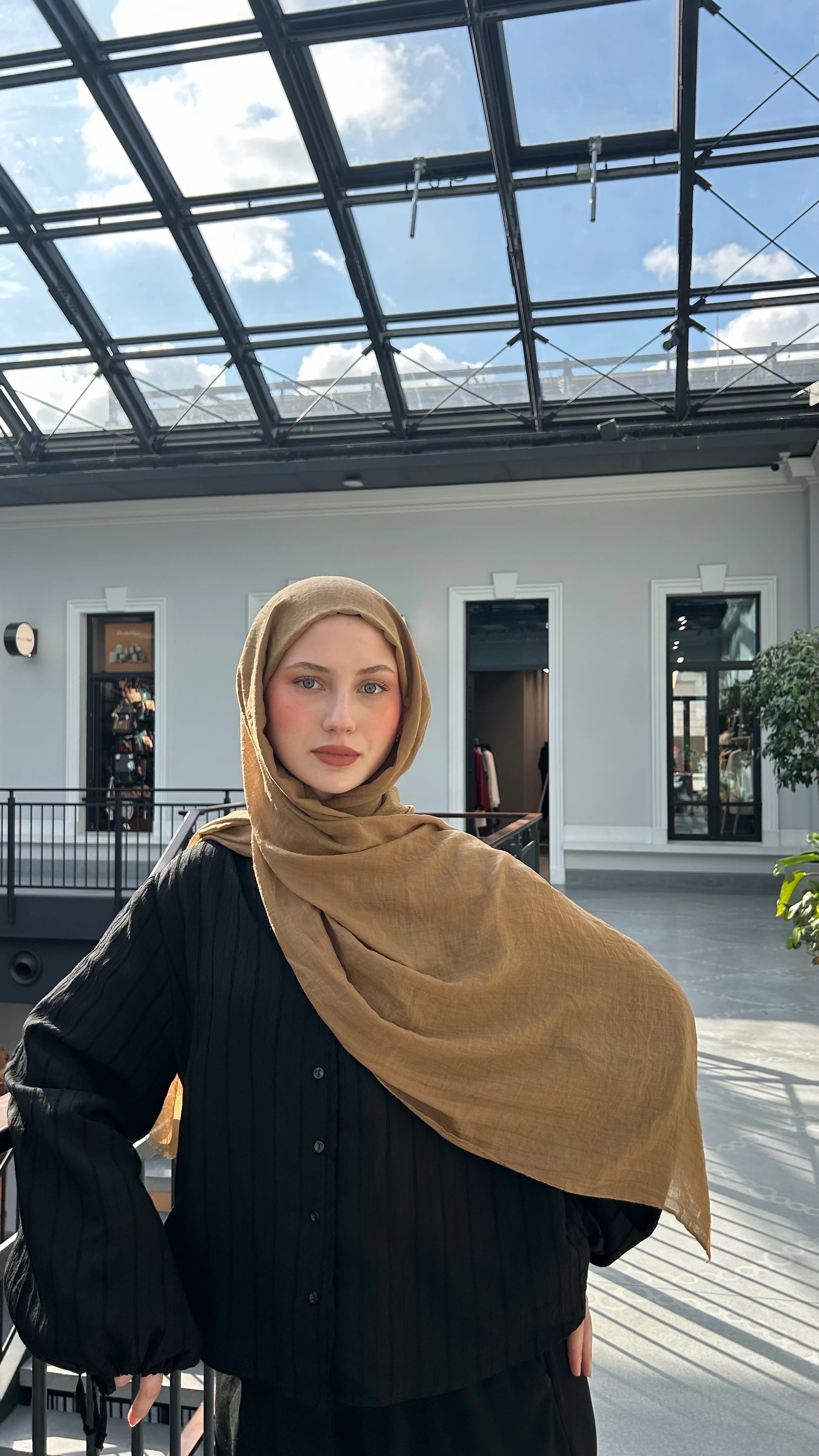 Dubai Pamuk Şal-Çöl Bronz