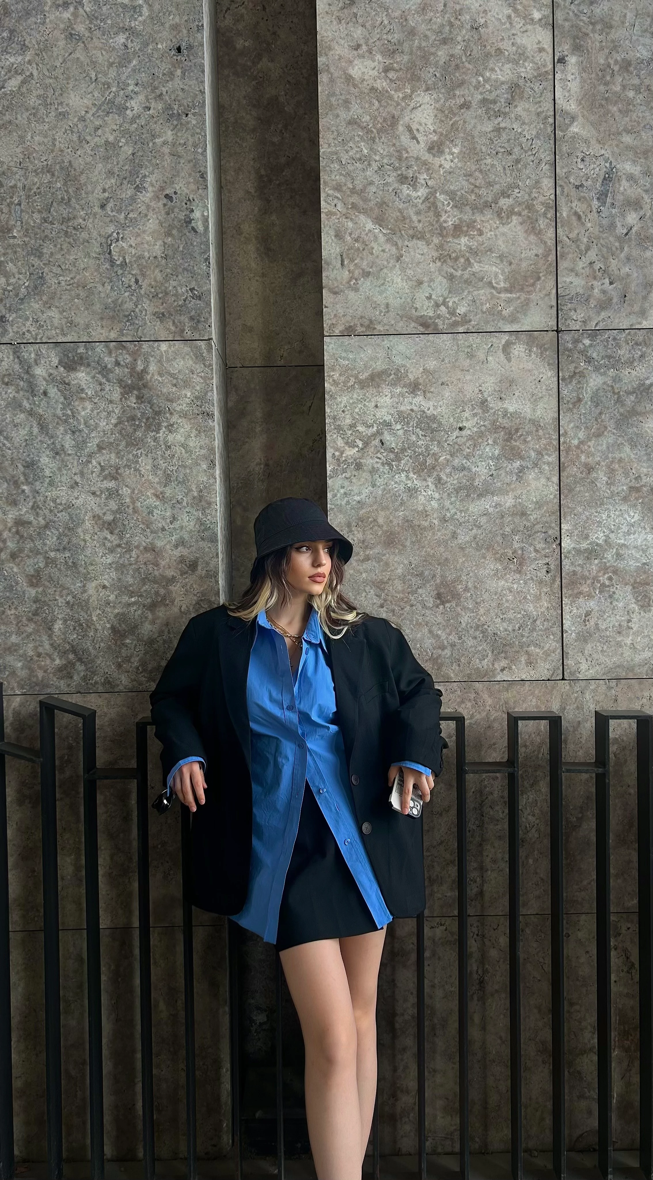 Oversize Blazer Ceket - Siyah